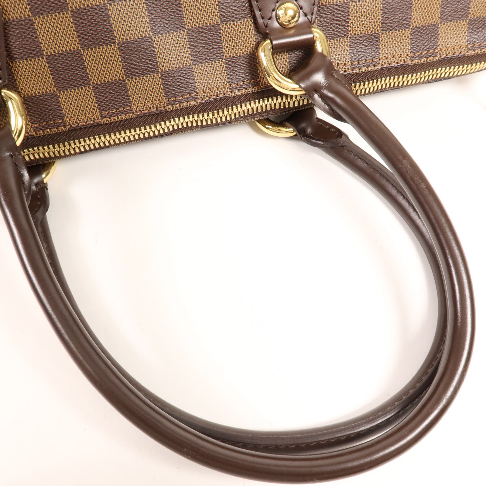 LOUIS VUITTON Damier Saleya MM金扣肩背袋/手挽袋