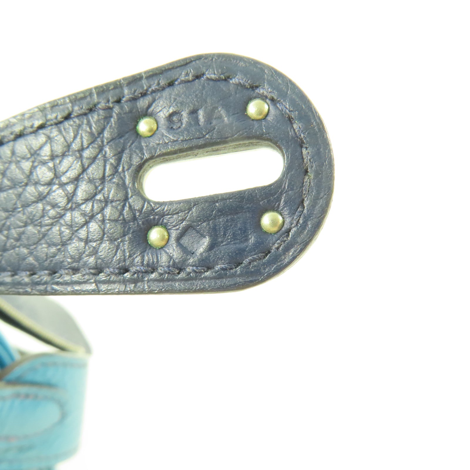 HERMES PHW Lindy 26 Handbag 2 Way Shoulder Bag Clemence Bleu Izmir/Bleu Saphir