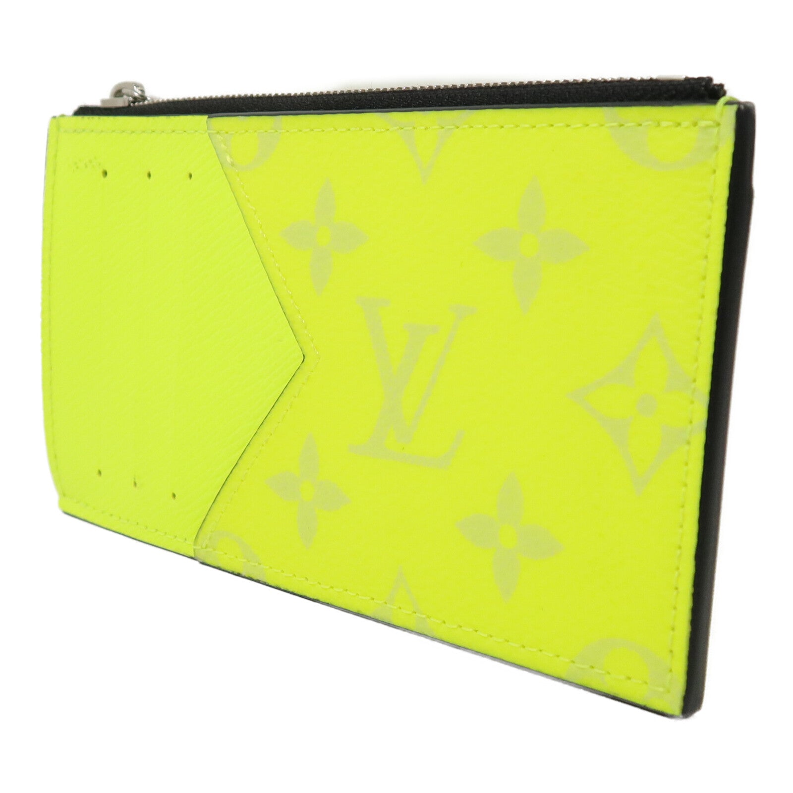 LOUIS VUITTON Monogram Taigarama Coin Card Holder卡片套
