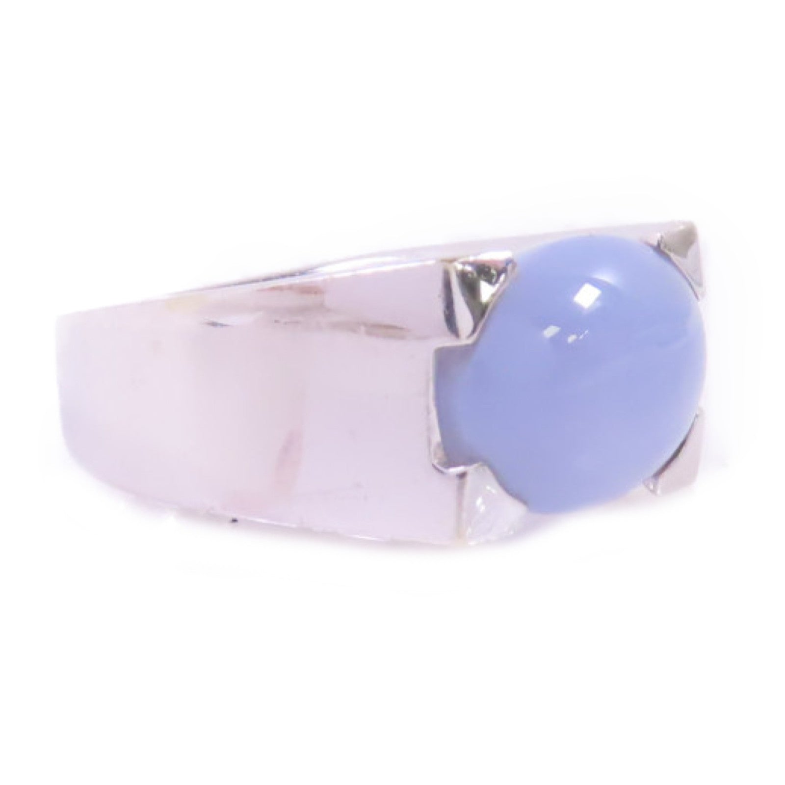 JEWELRY 18K白金/翡翠Jade Ring戒指US#5.25