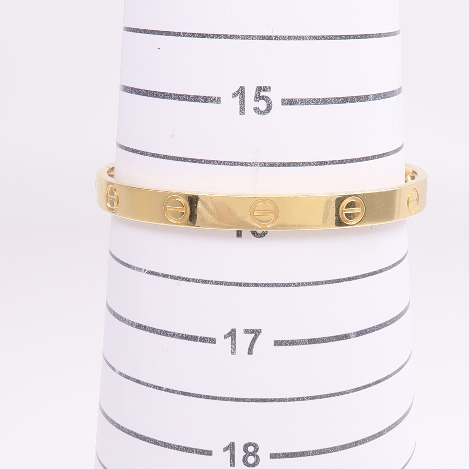CARTIER 18K黃金Love Bracelet手鐲Cartier#17