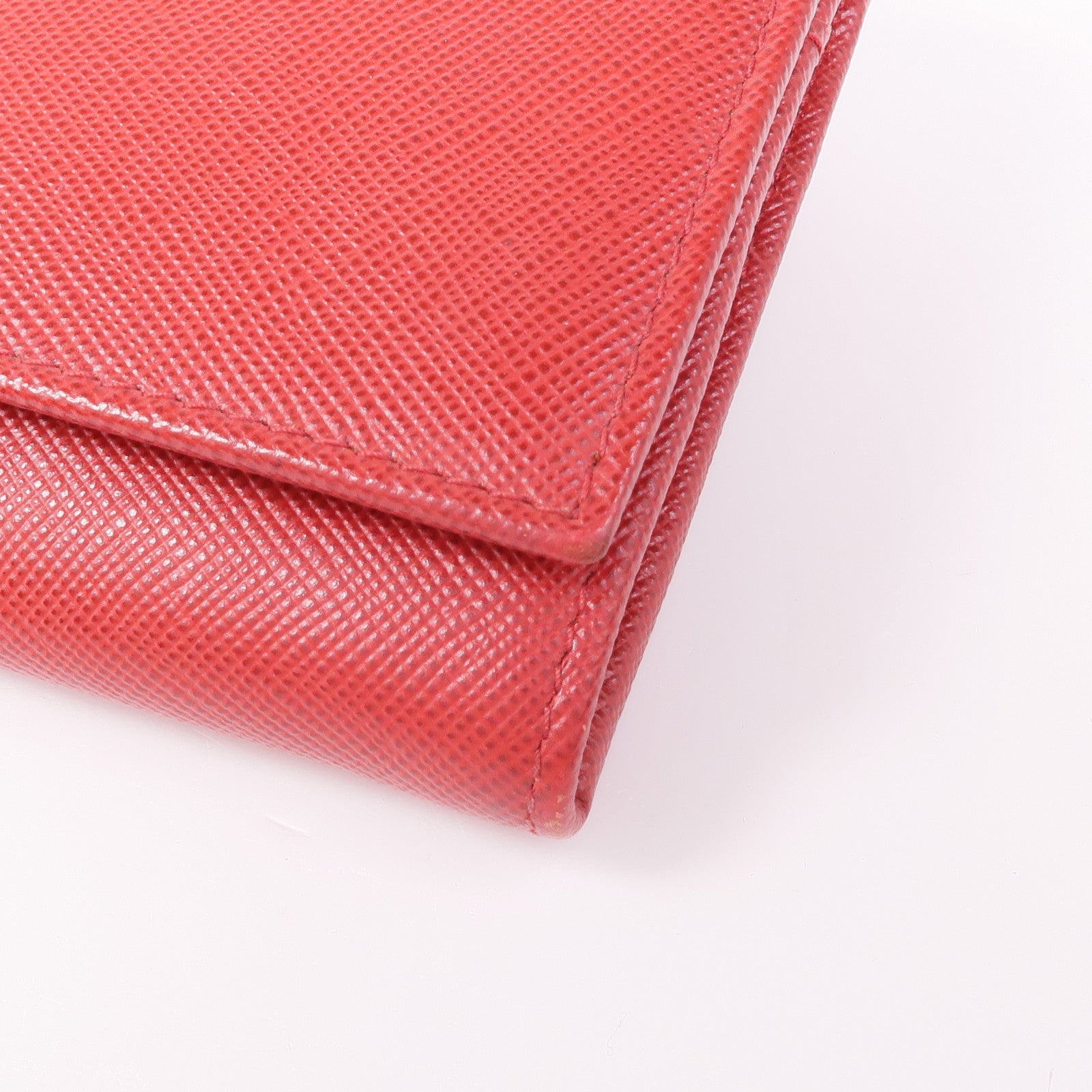 PRADA Saffiano皮革Long Wallet金扣長錢包