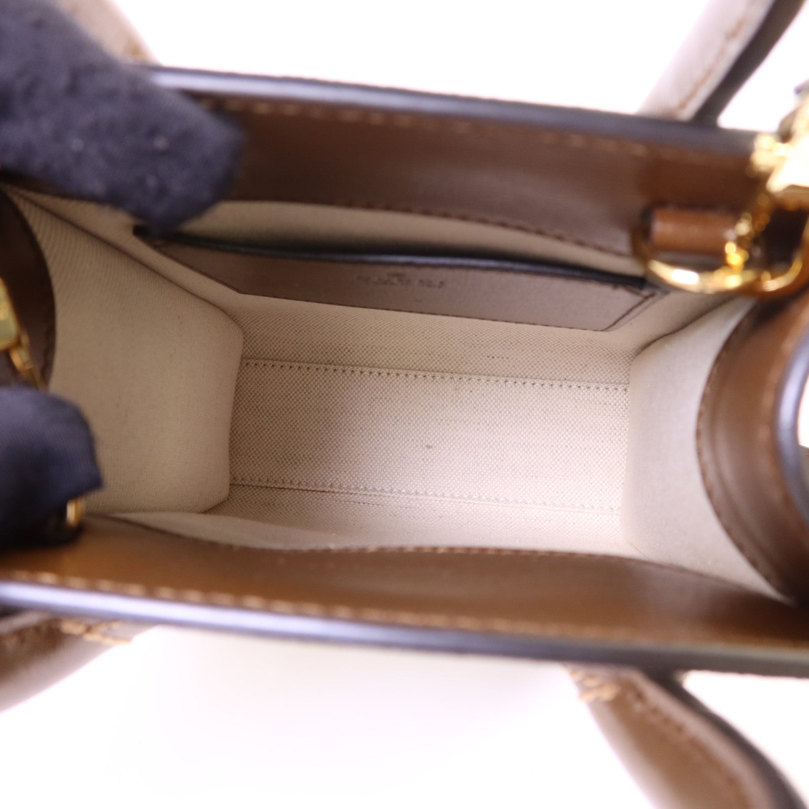 GUCCI 塗層帆布Interlocking G Mini Tote Bag金扣手挽肩背兩用袋