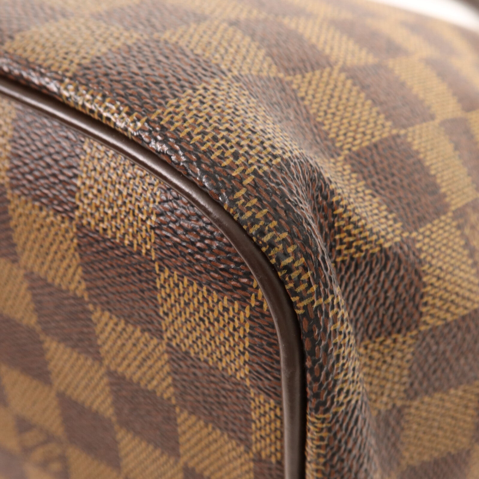 LOUIS VUITTON Damier Saleya MM金扣肩背袋/手挽袋