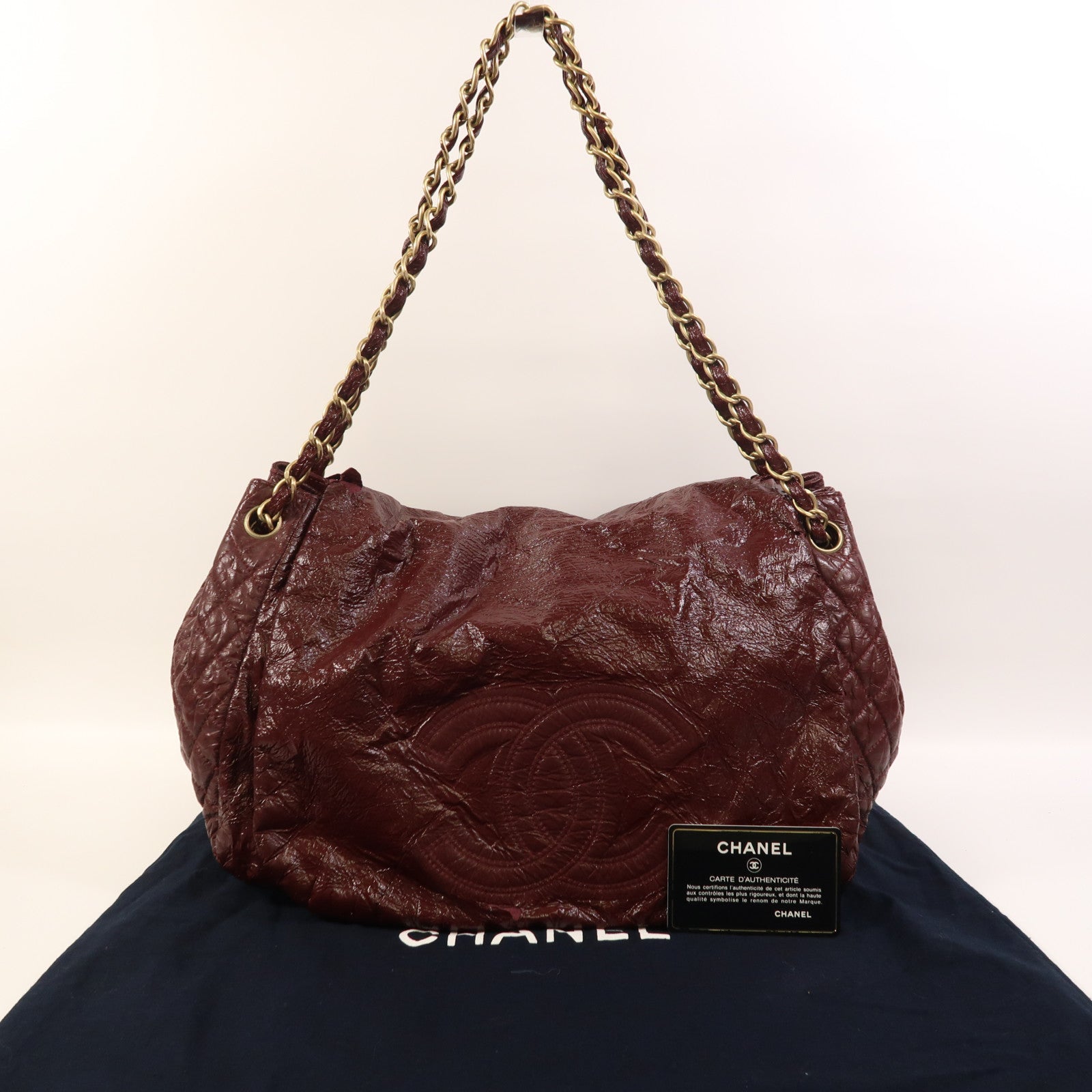 CHANEL 【激減優惠】牛皮皮革Chain Shoulder Bag金扣鏈帶肩背袋