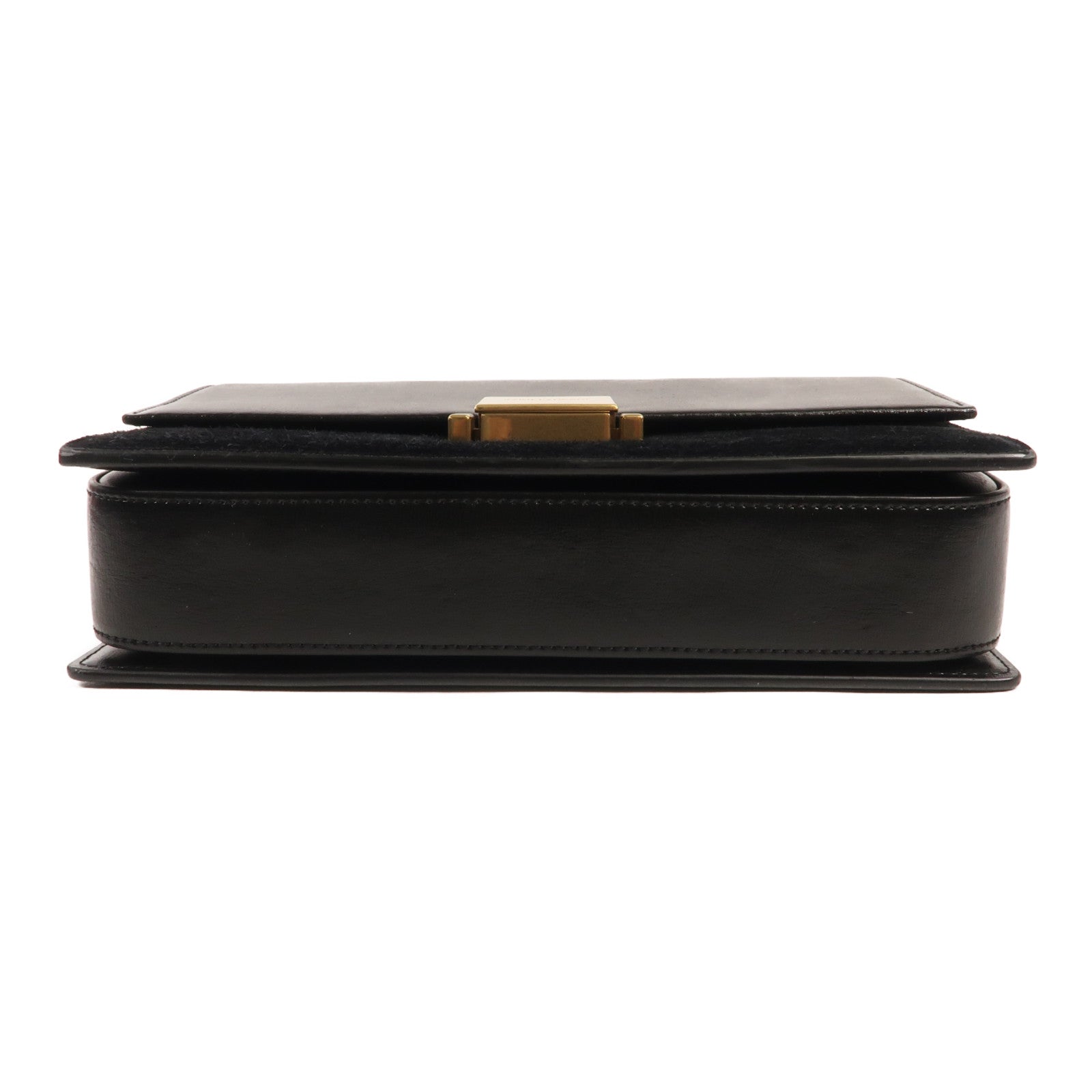 SAINT LAURENT 牛皮/麂皮皮革Bellechasse金扣肩背袋