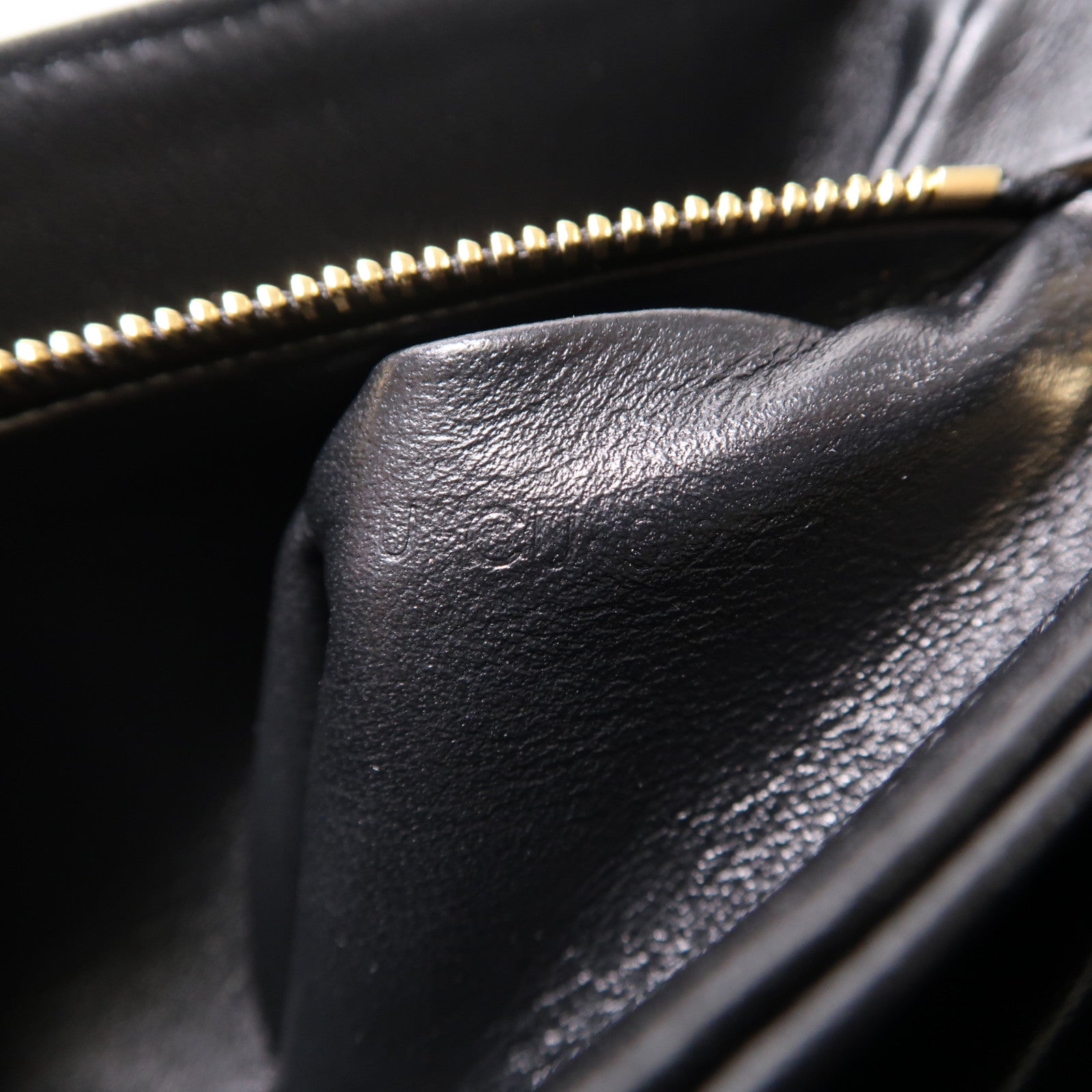 CELINE 牛皮皮革Besace Clea金扣肩背袋黑色