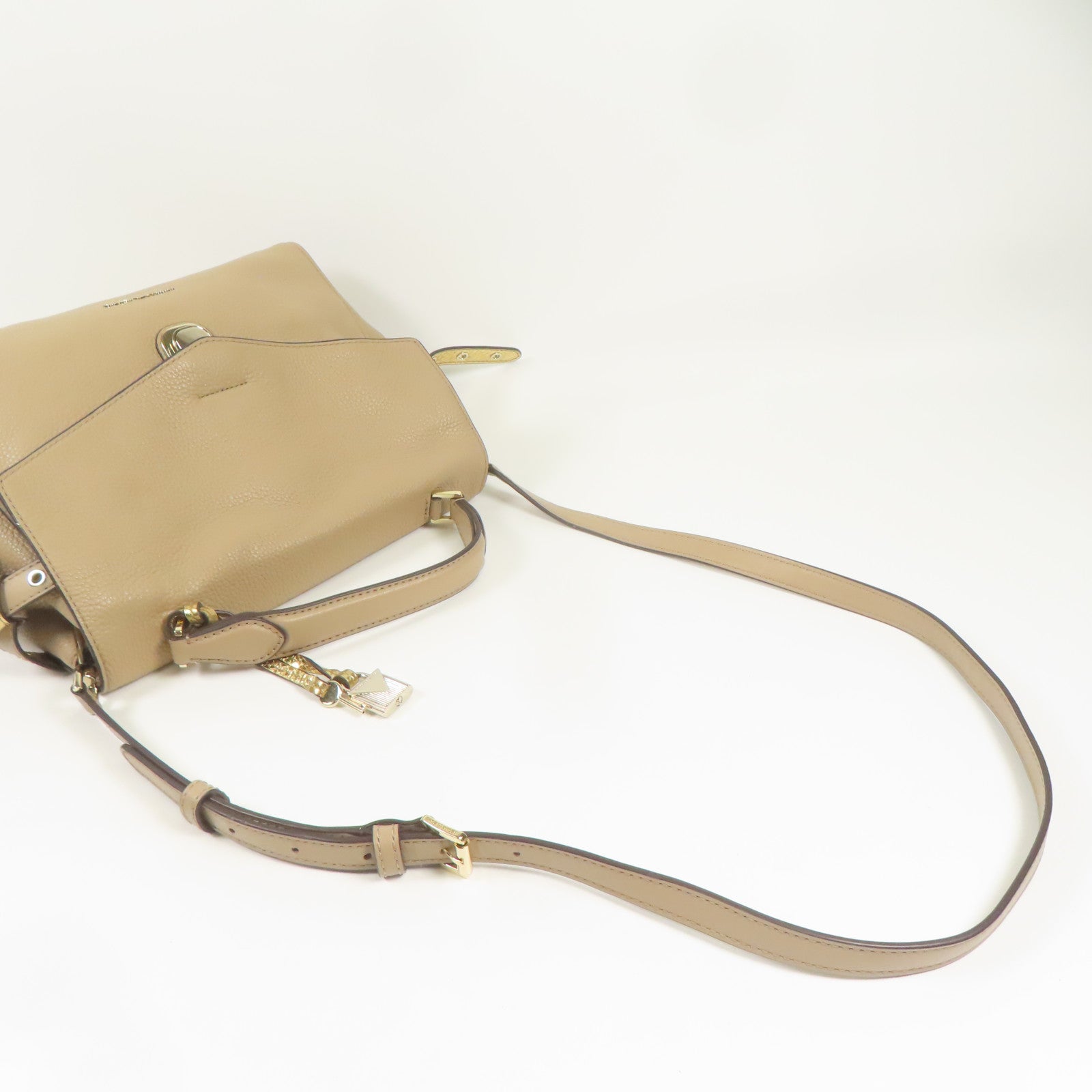 Michael Kors 牛皮皮革Shoulder Bag金扣手挽肩背兩用袋