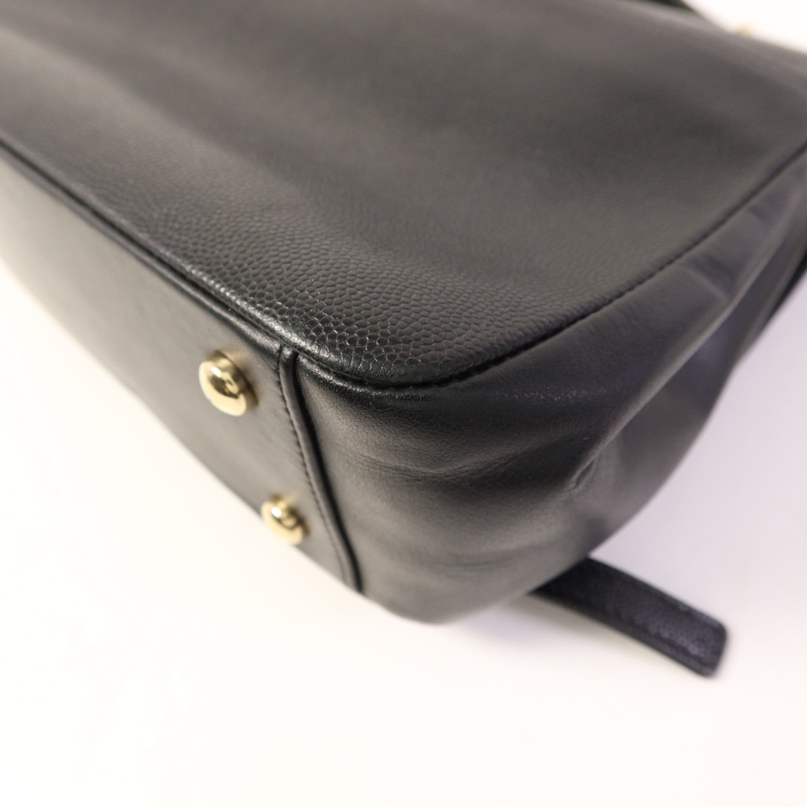 CHANEL 牛皮皮革Business Affinity Bag金扣手挽肩背兩用袋