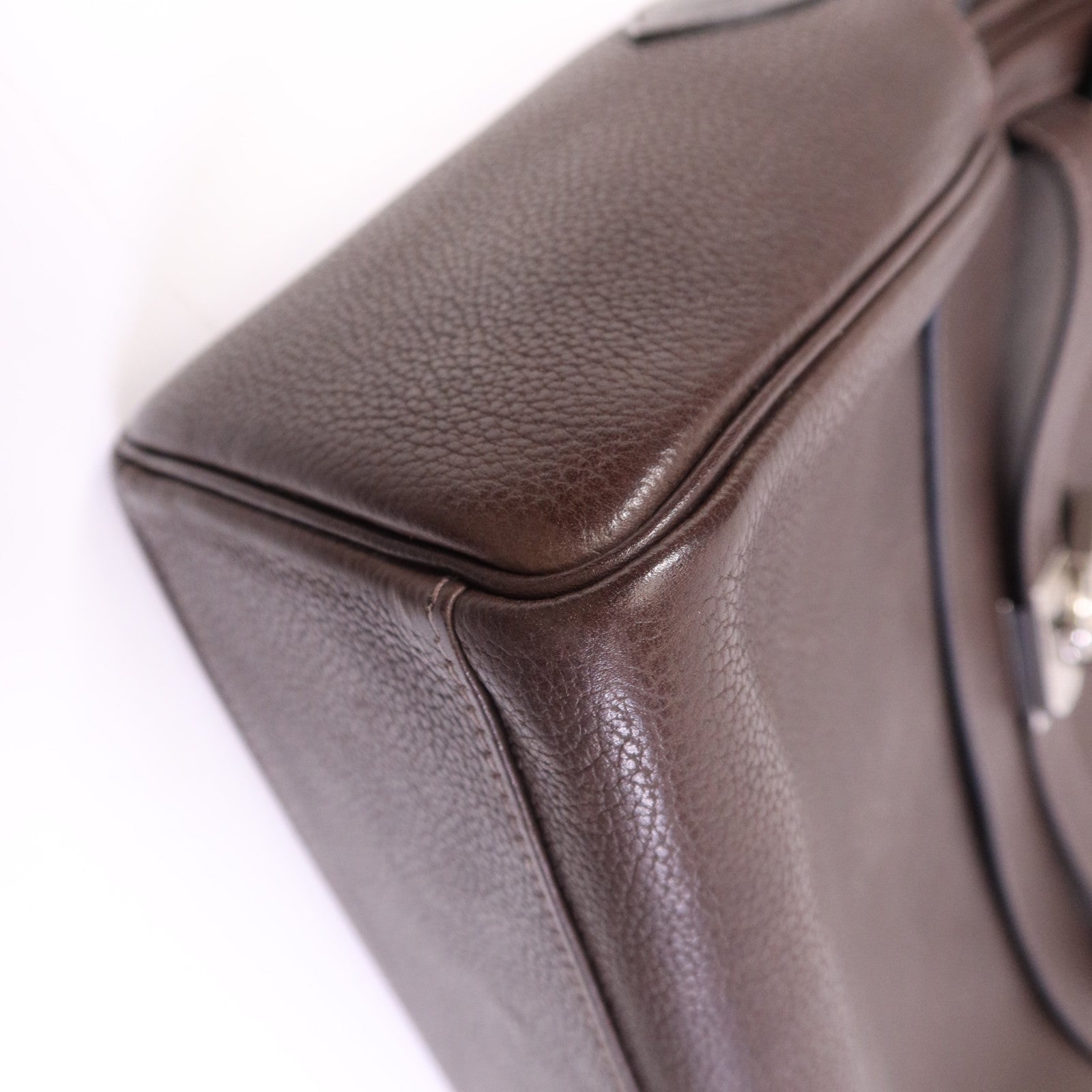 HERMES Barenia皮革Kelly Messenger GM銀扣肩背袋Rouge H