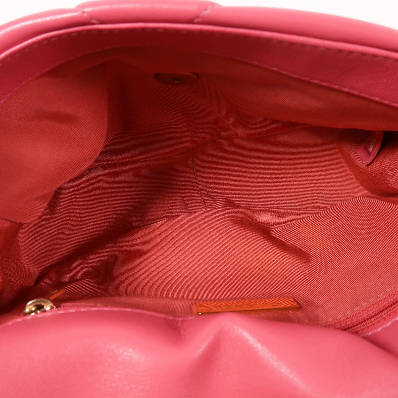 CHANEL CC Chanel 19 Chain Shoulder Bag Lambskin Leather Pink
