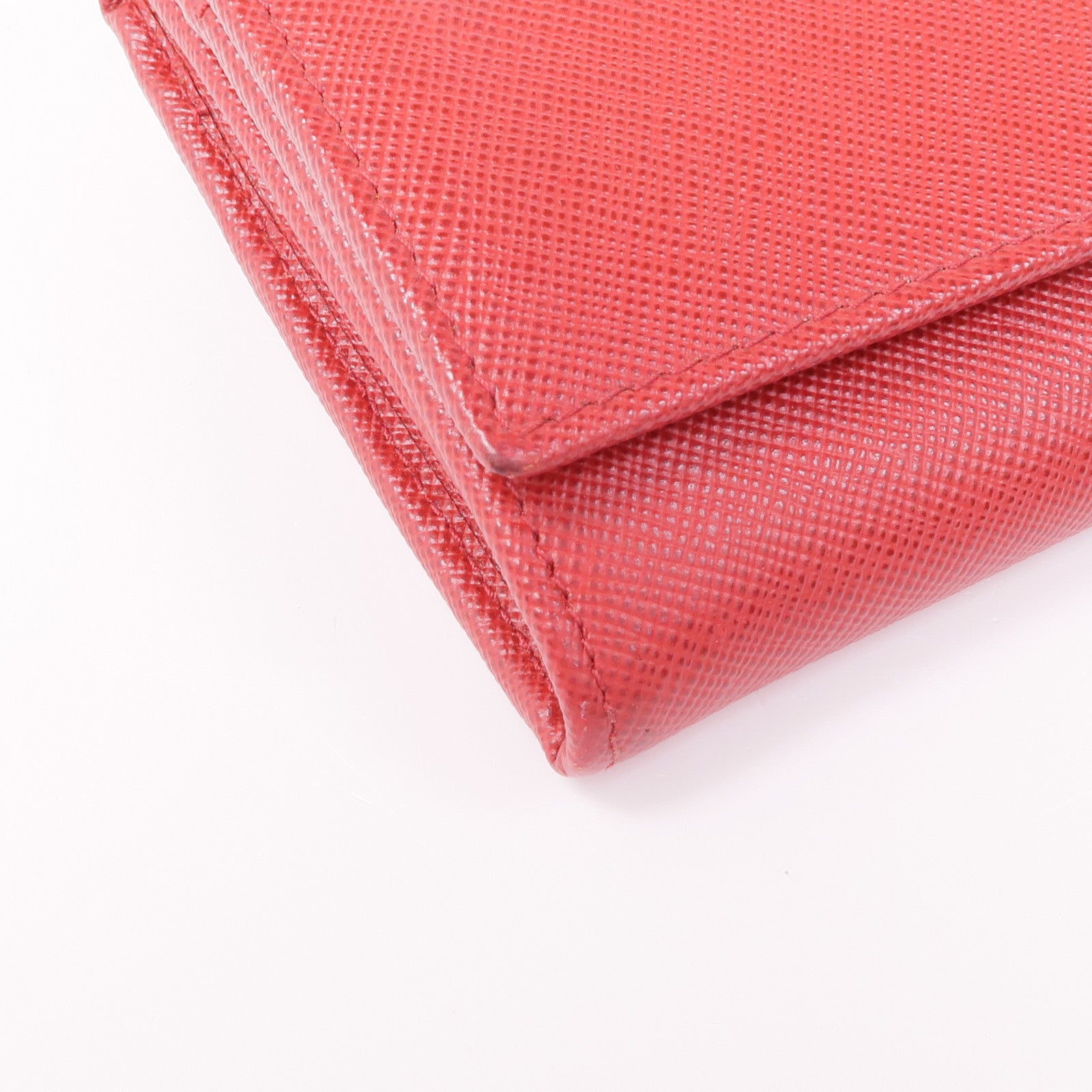 PRADA Saffiano皮革Long Wallet金扣長錢包