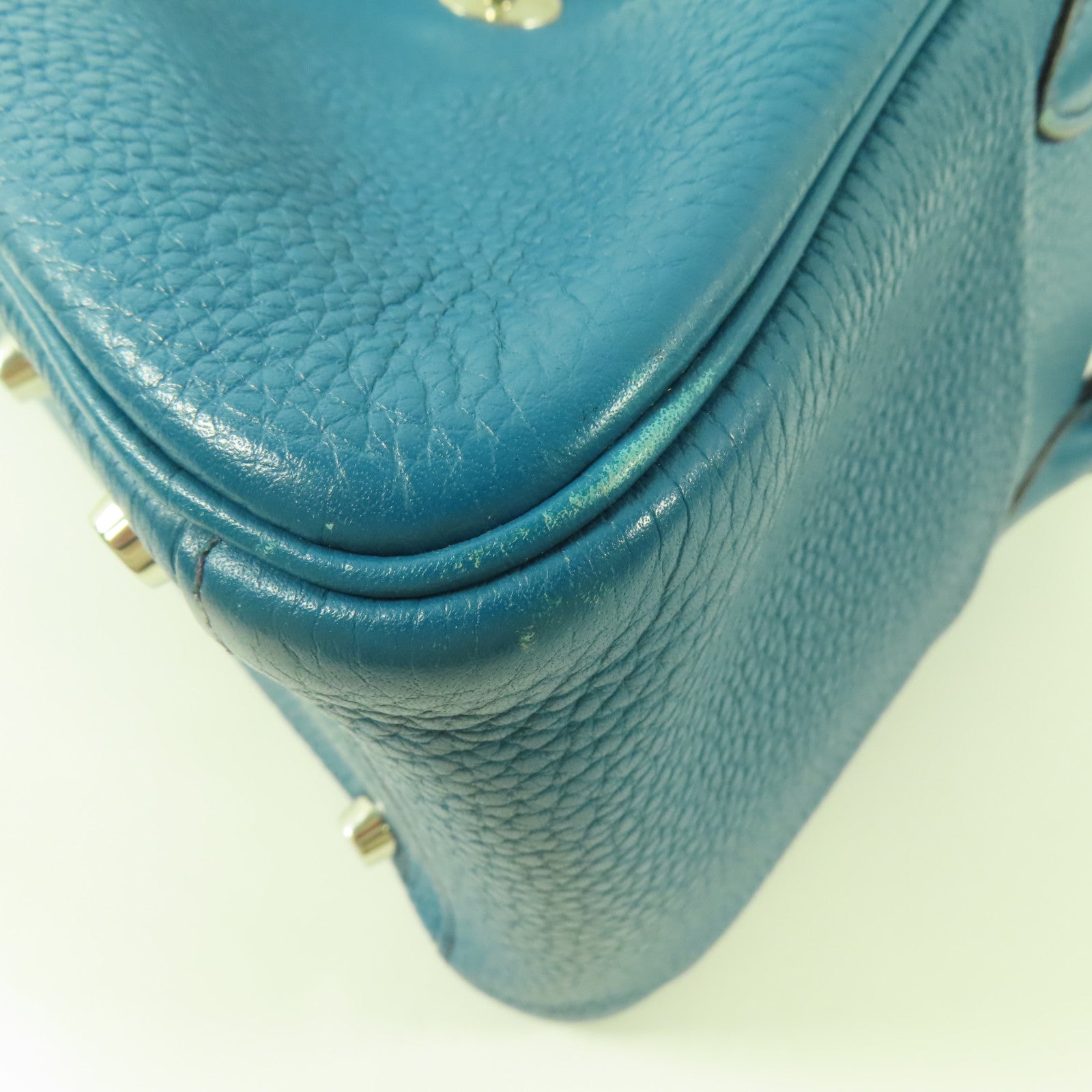 HERMES PHW Lindy 26 Handbag 2 Way Shoulder Bag Clemence Bleu Izmir/Bleu Saphir