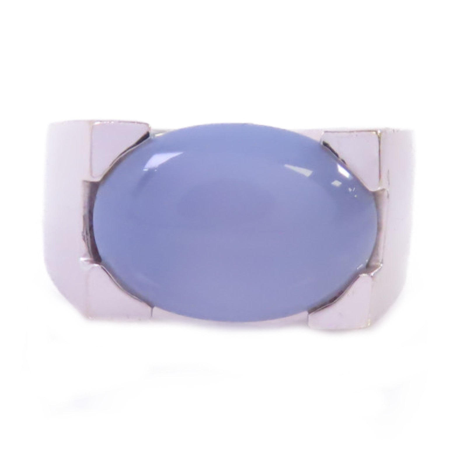 JEWELRY 18K白金/翡翠Jade Ring戒指US#5.25
