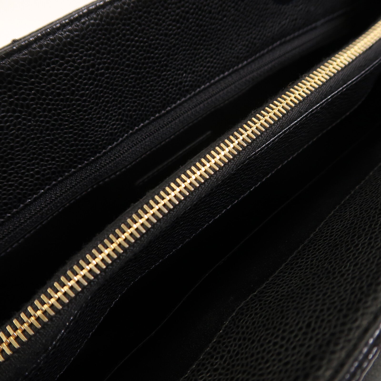 CHANEL 牛皮皮革GST Grand Shopping Tote Bag金扣鏈帶肩背袋