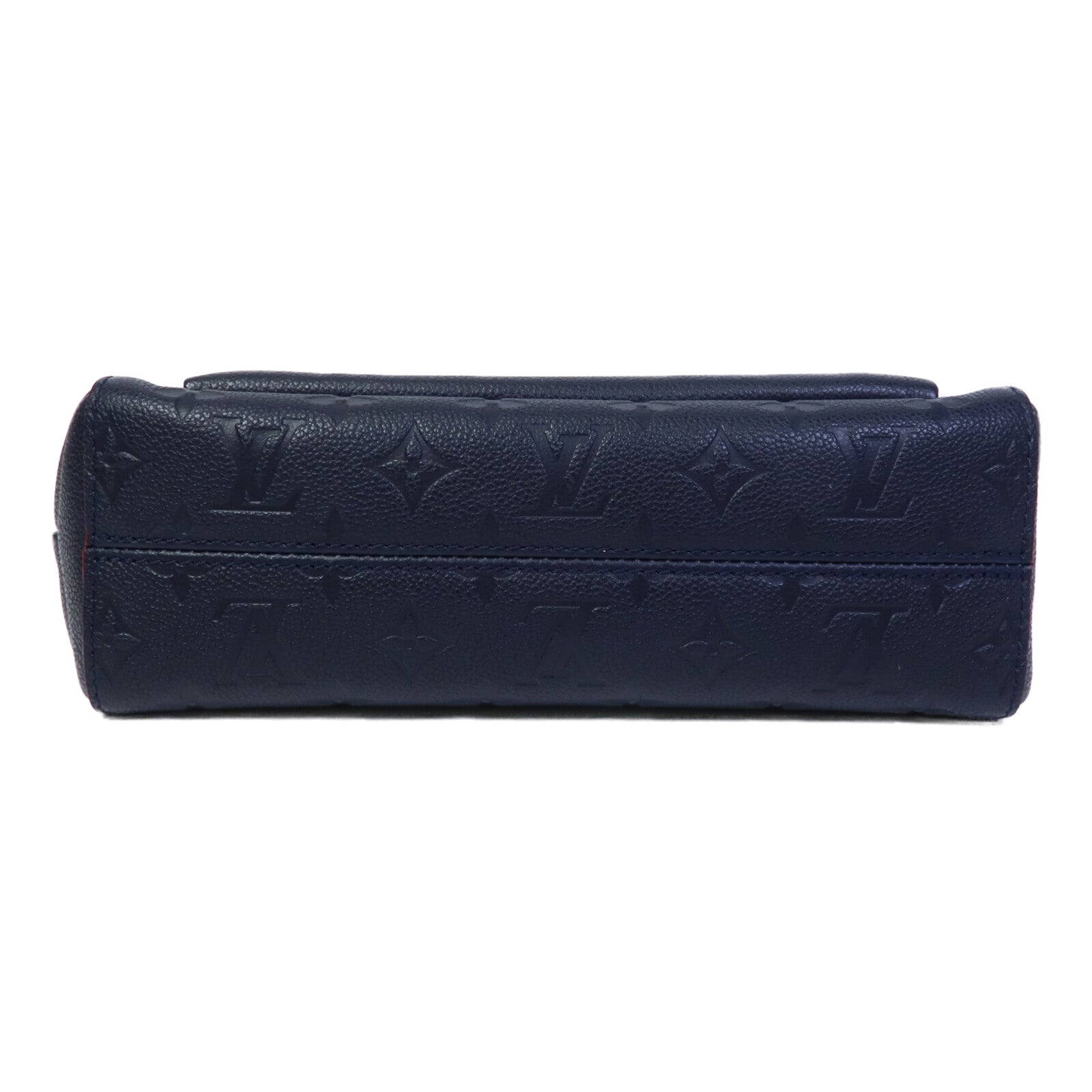 LOUIS VUITTON Monogram Empreinte Vavin PM鏈帶肩背袋深藍色