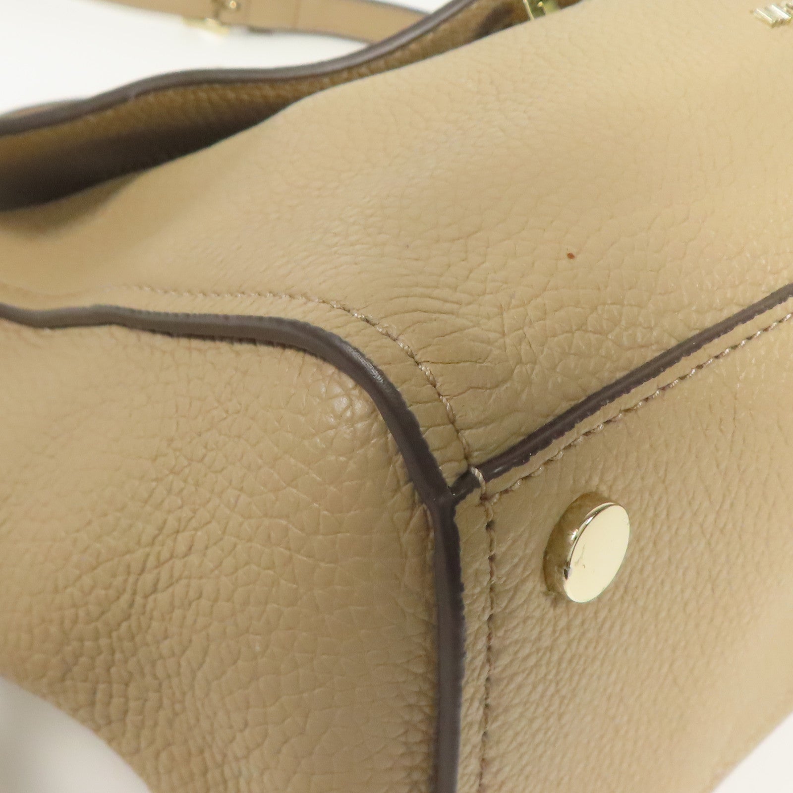 Michael Kors 牛皮皮革Shoulder Bag金扣手挽肩背兩用袋