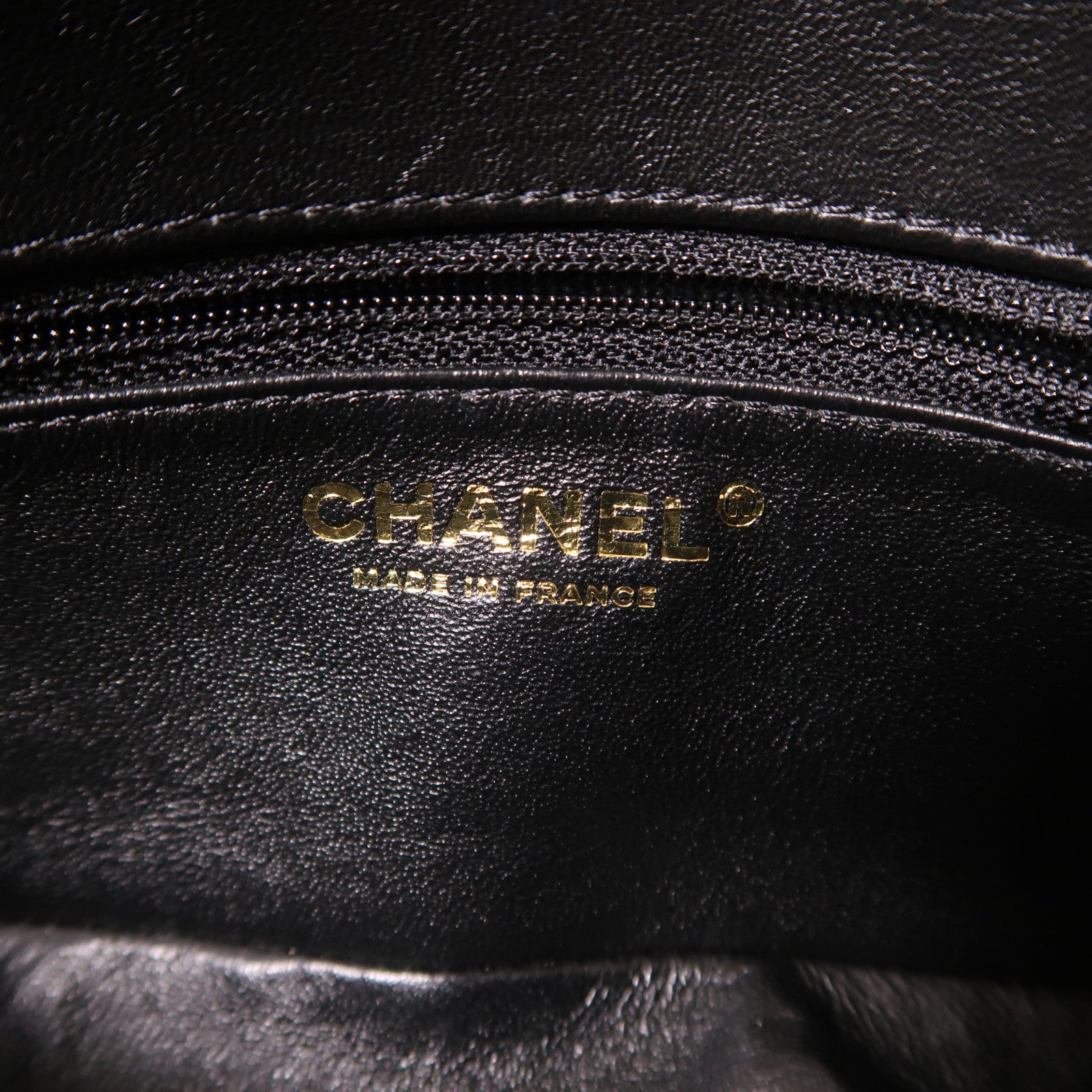 CHANEL 羊皮皮革Chain Shoulder金扣鏈帶肩背袋