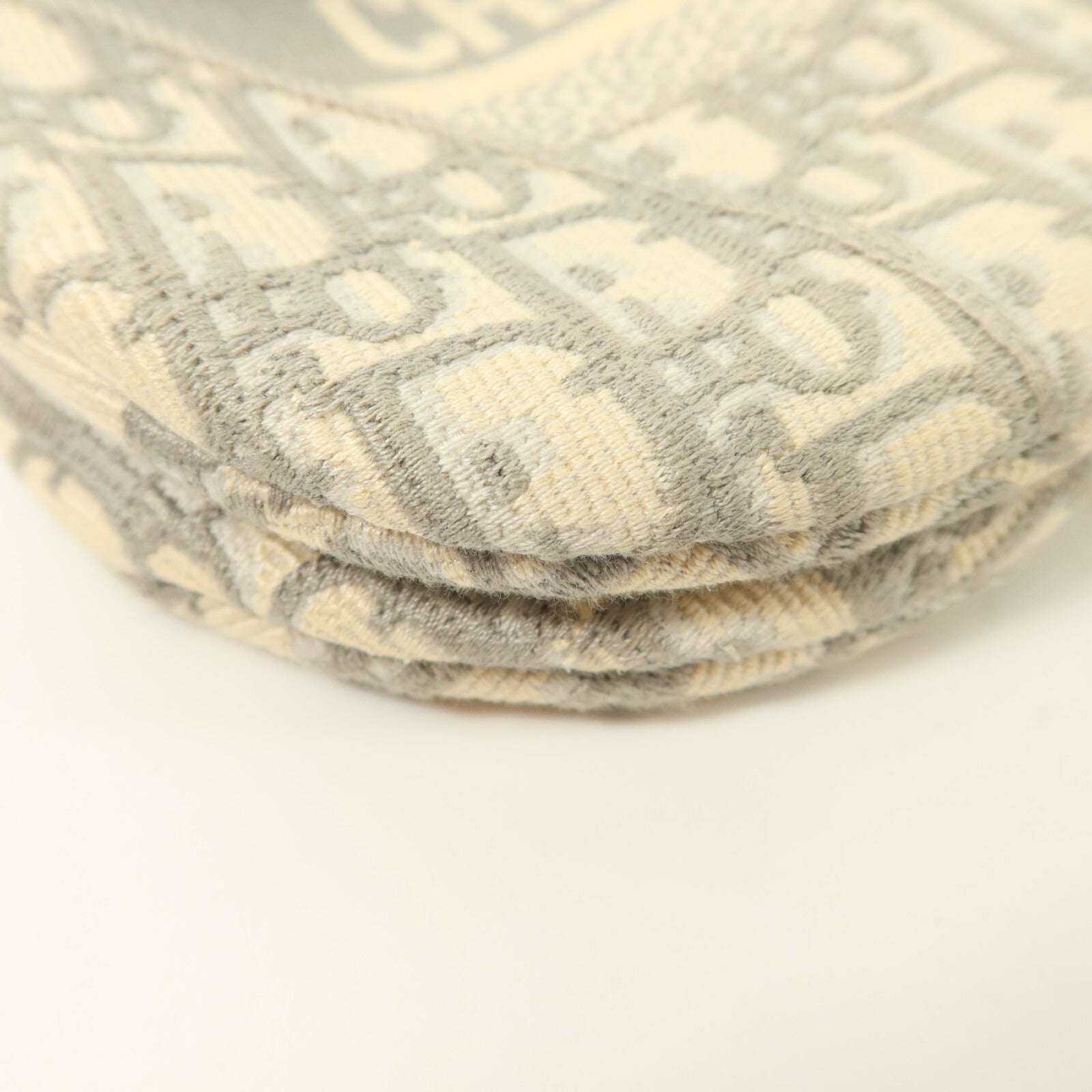 Dior 帆布Oblique Jacquard Saddle銀扣肩背袋