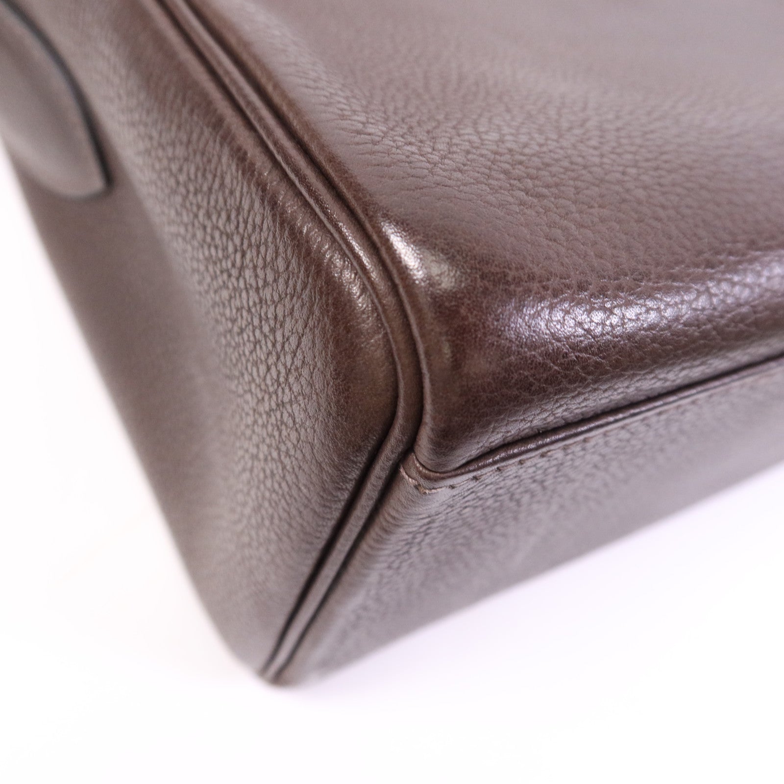 HERMES Barenia皮革Kelly Messenger GM銀扣肩背袋Rouge H