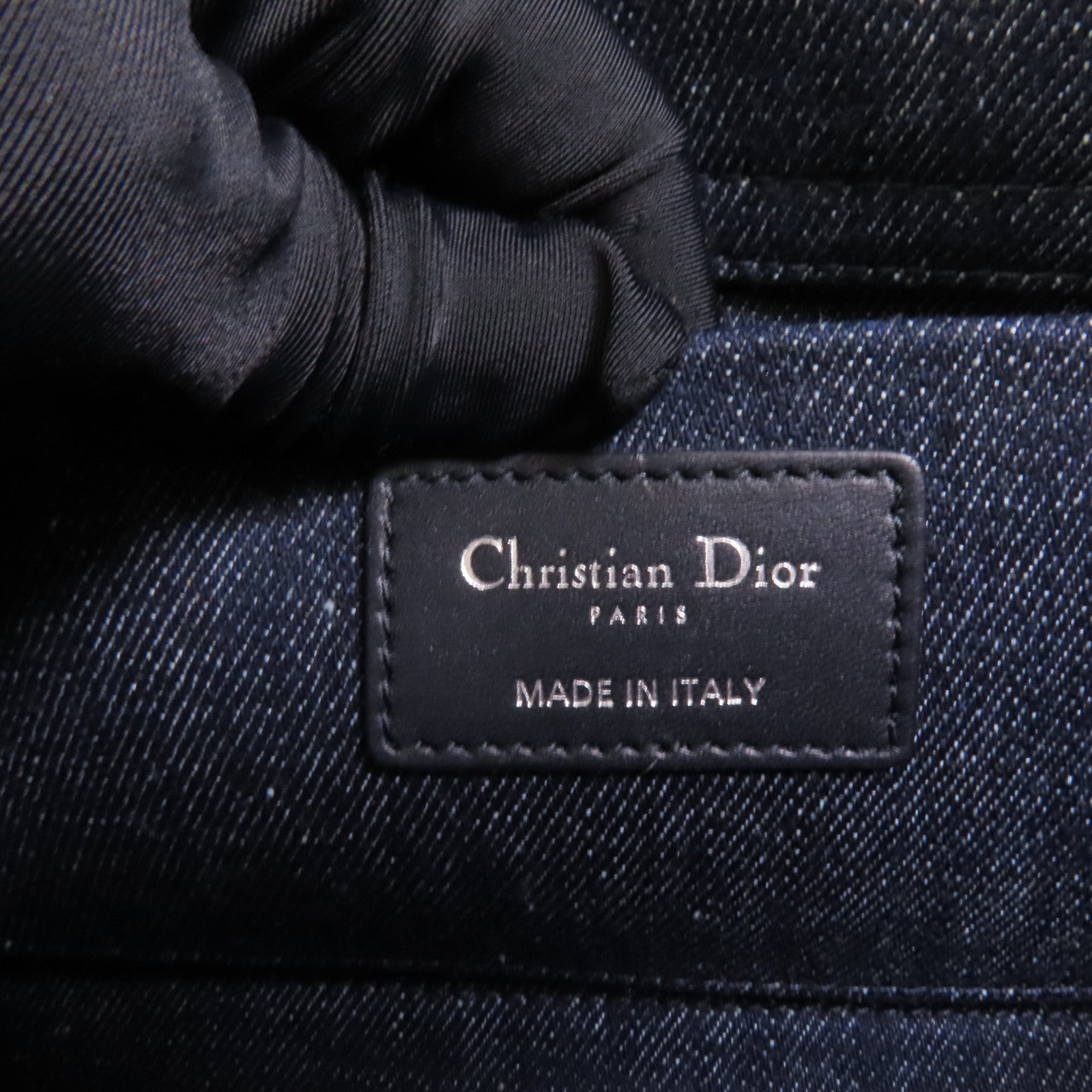 Dior Demin Lady D Joy銀扣手挽肩背兩用袋