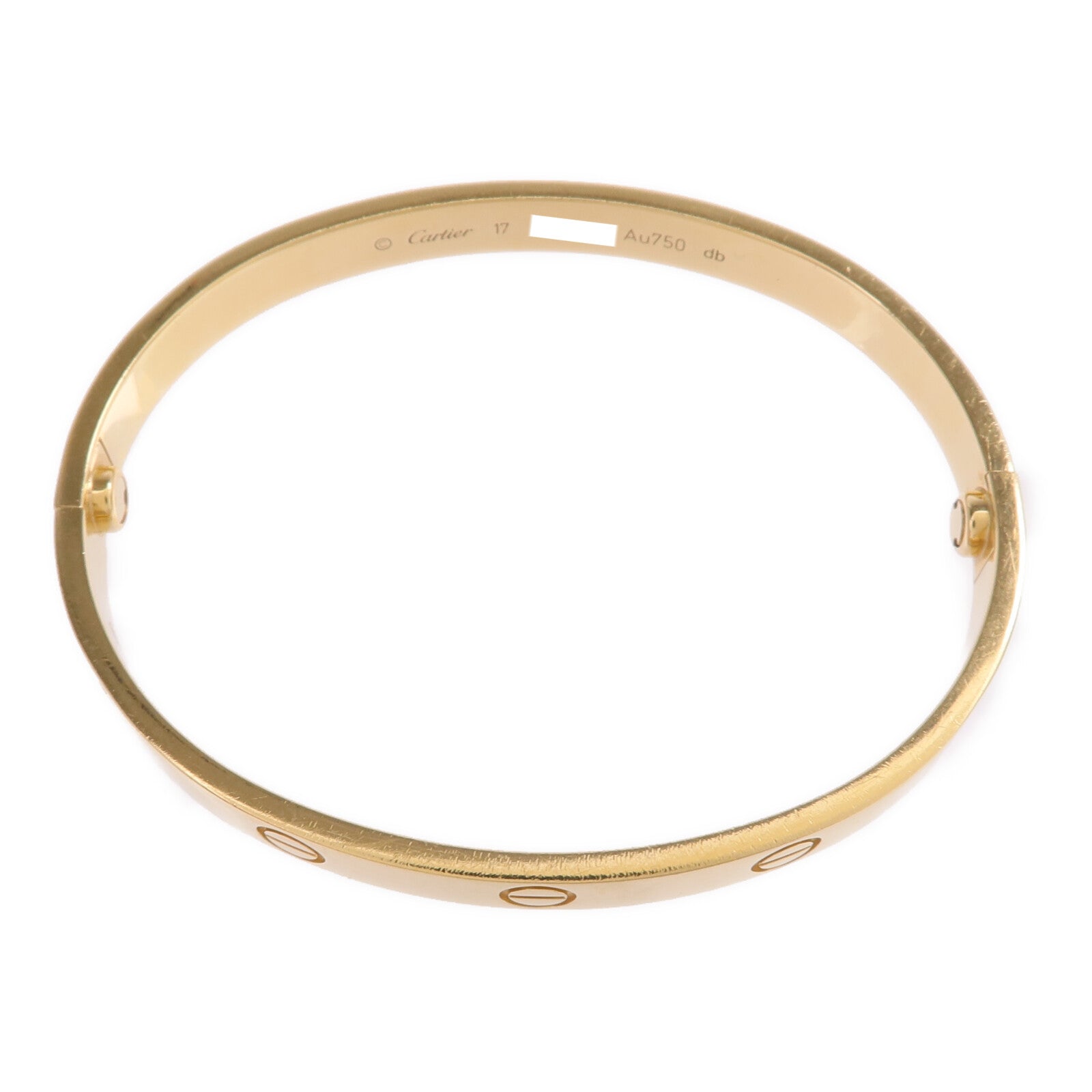 CARTIER 18K黃金Love Bracelet手鐲Cartier#17