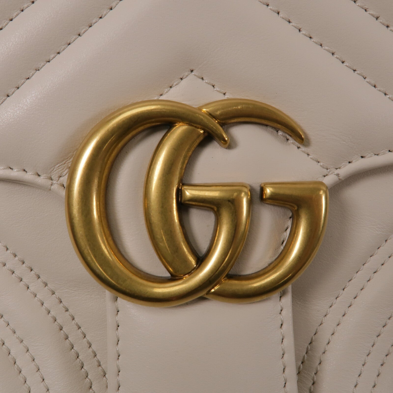 GUCCI 牛皮皮革GG Marmont Small鏈帶肩背袋