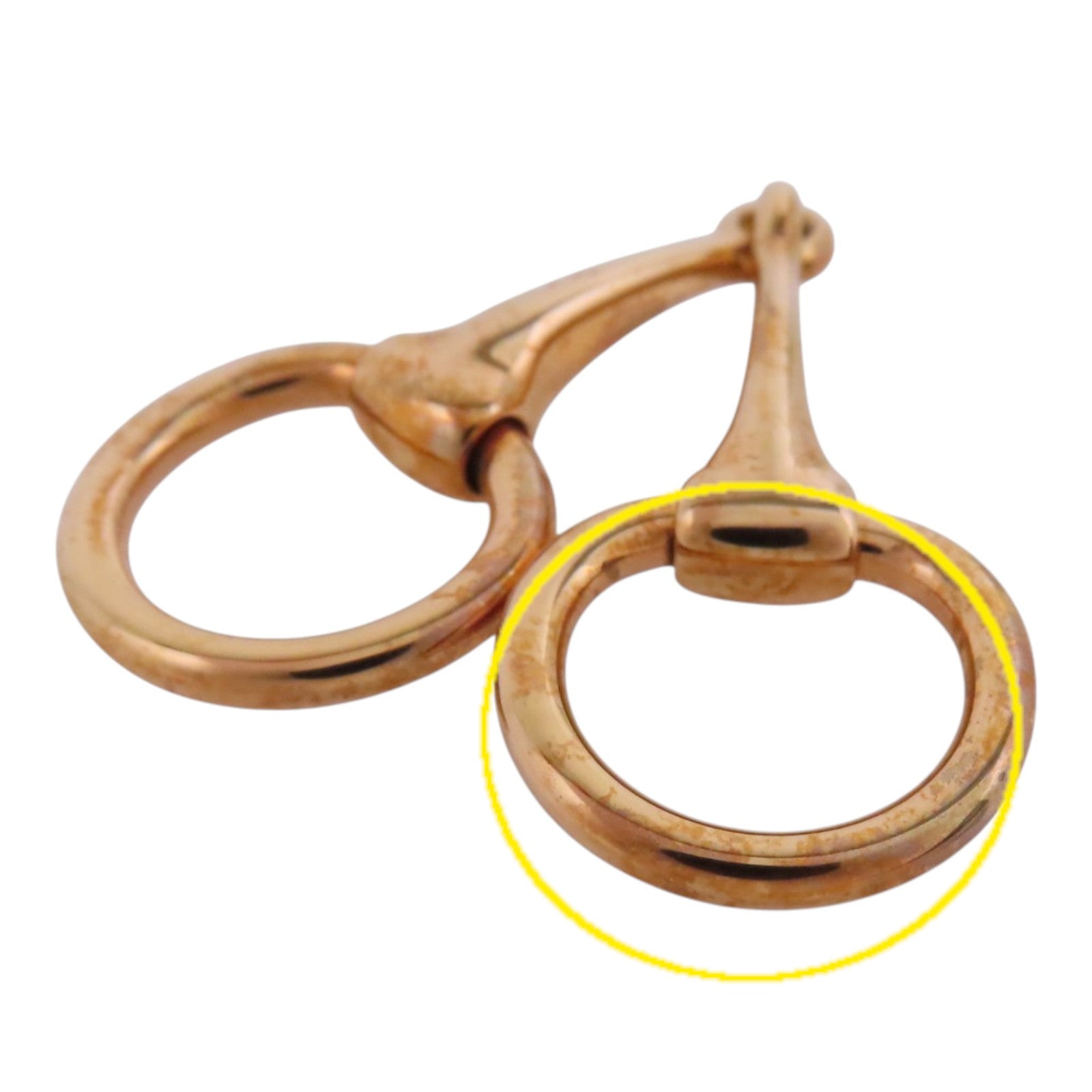 HERMES 金屬Mini Mors twilly Ring金扣絲巾扣