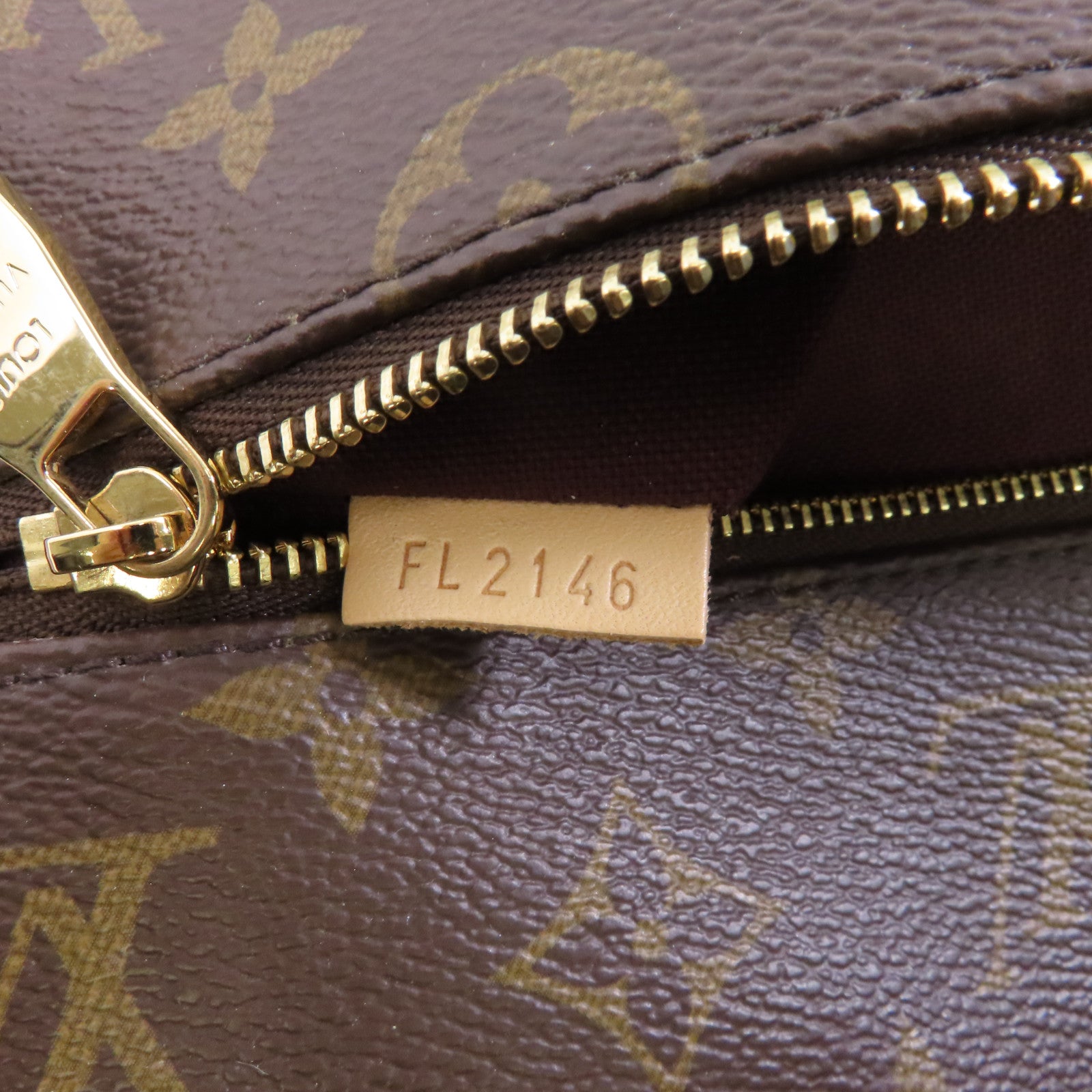LOUIS VUITTON Monogram Lena MM金扣手挽袋啡色