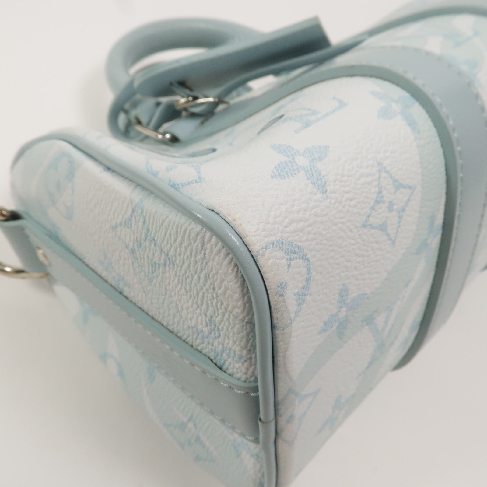LOUIS VUITTON Monogram Aqua Garden Keepall Bandouliere 25手挽肩背兩用袋