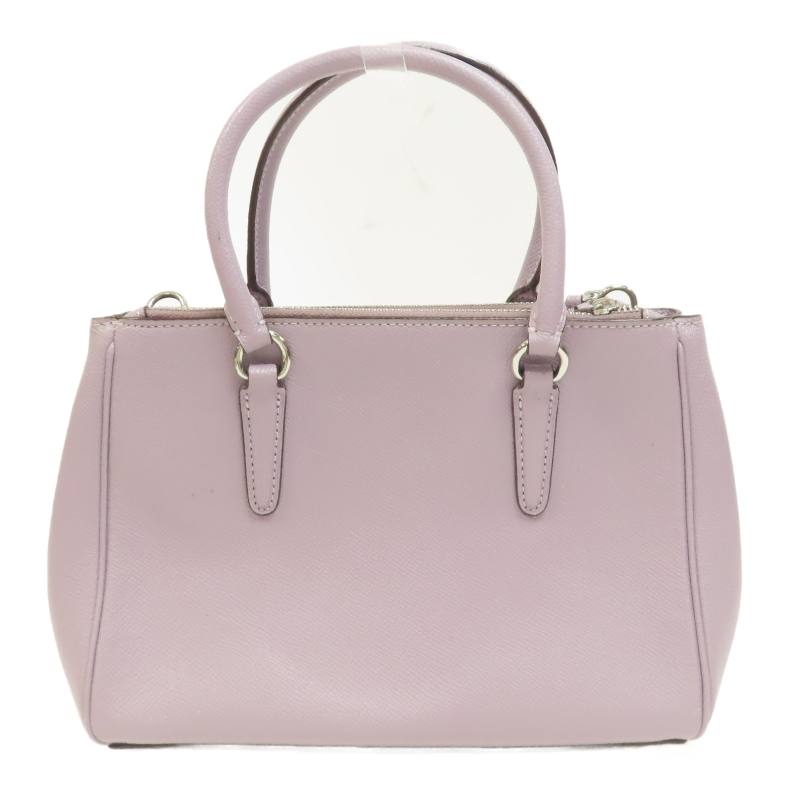 COACH 牛皮皮革Shoulder Bag銀扣手挽肩背兩用袋紫色– Brand Off