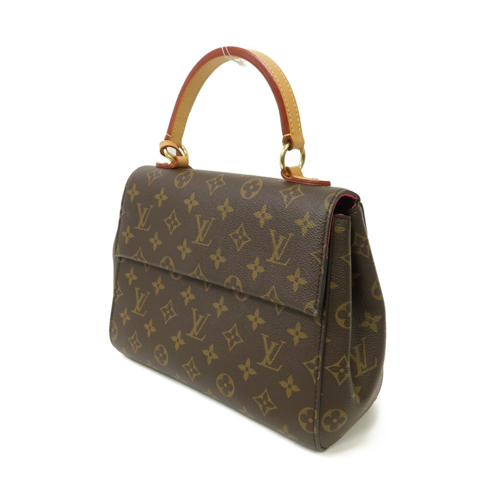 LOUIS VUITTON Monogram Cluny BB金扣手挽肩背兩用袋啡色