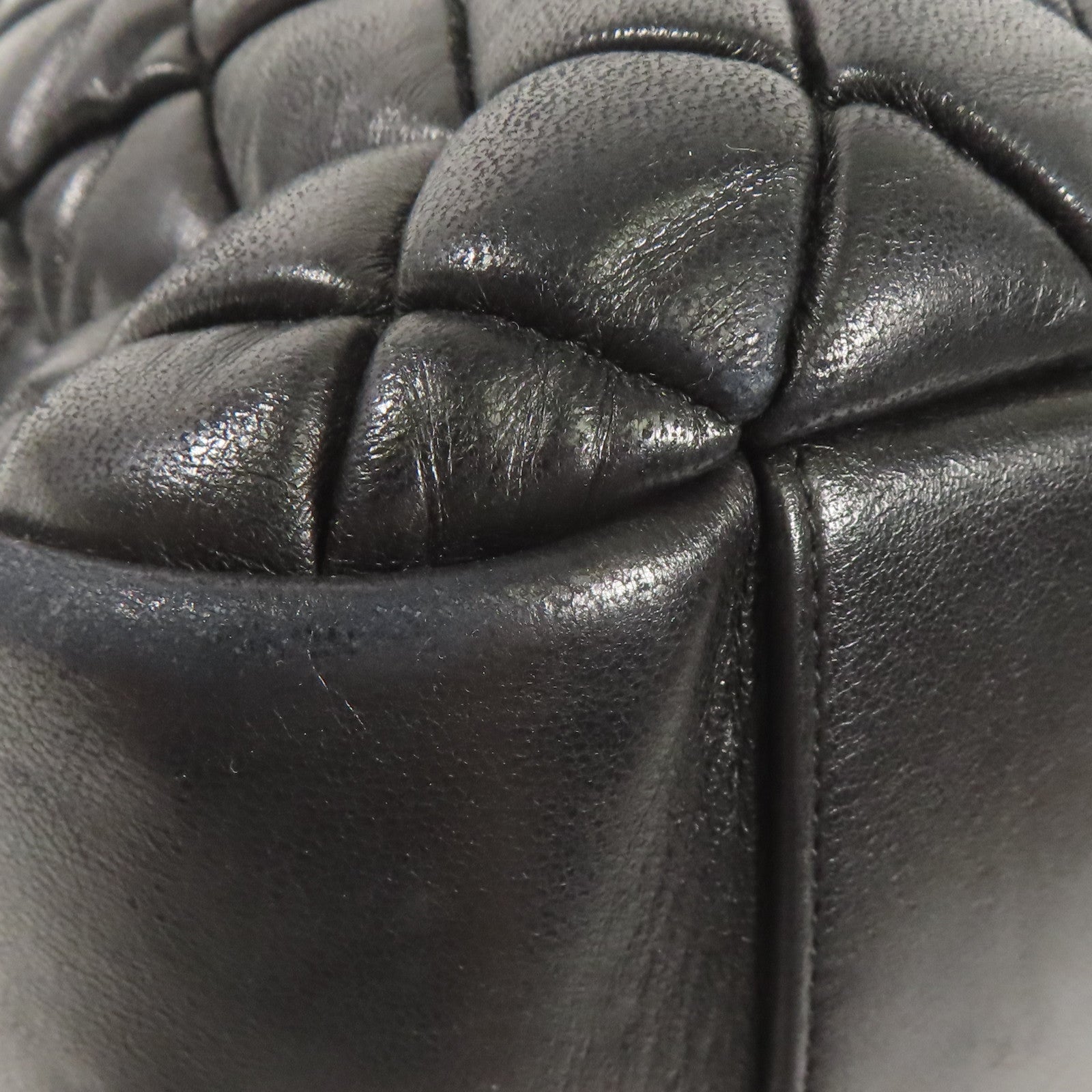 CHANEL 牛皮皮革Chain Shoulder銀扣鏈帶肩背袋