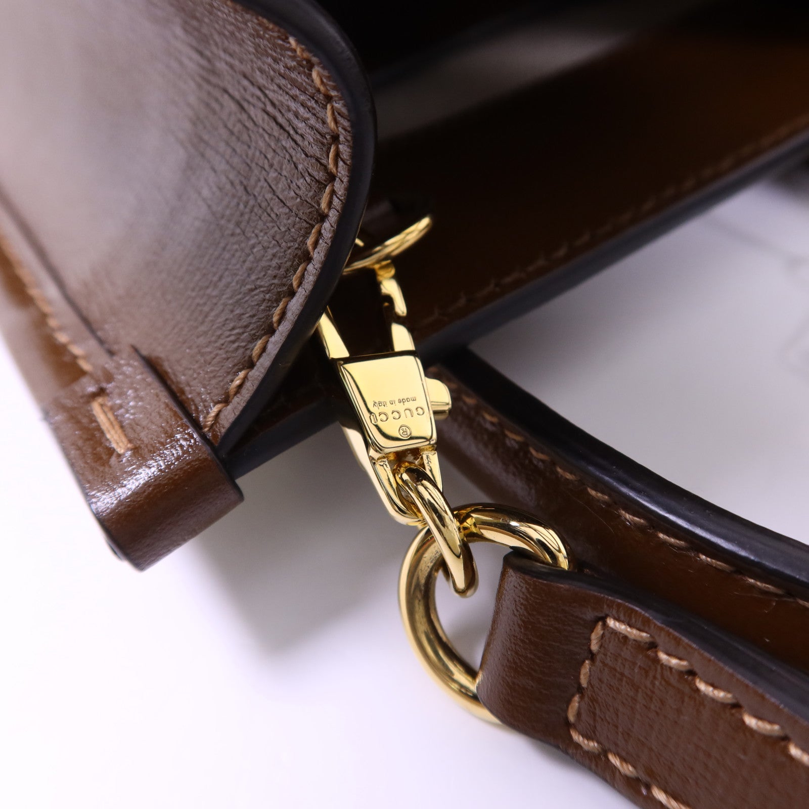 GUCCI 塗層帆布Interlocking G Mini Tote Bag金扣手挽肩背兩用袋