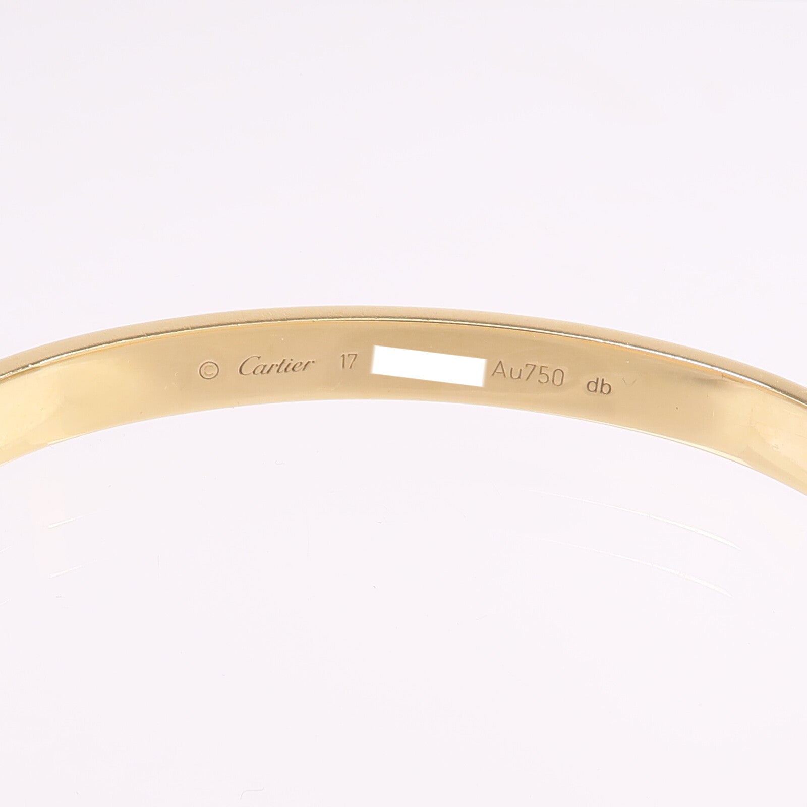 CARTIER 18K黃金Love Bracelet手鐲Cartier#17