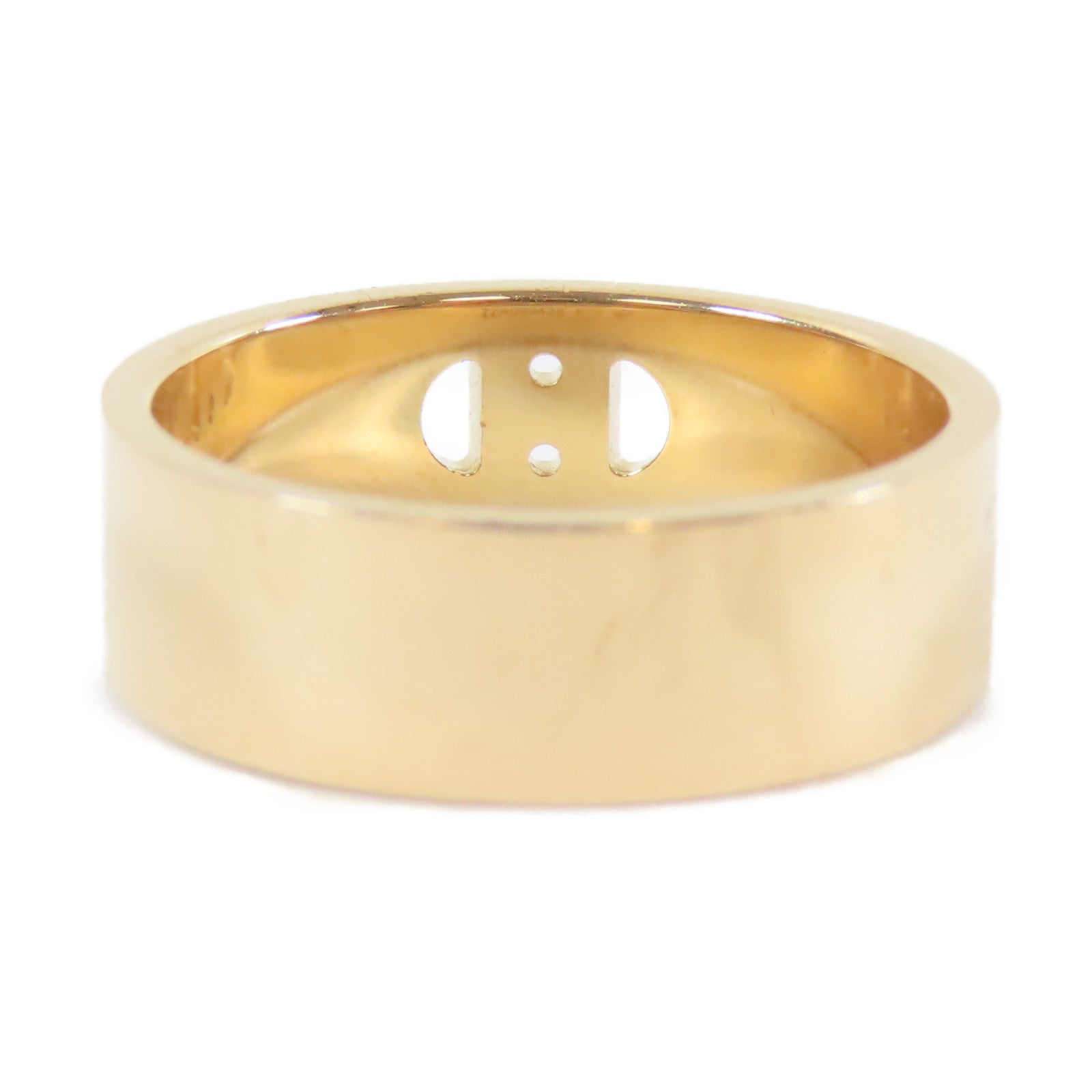 HERMES 18K玫瑰金 H Dancre Ring 4.6g 戒指 US#4.5