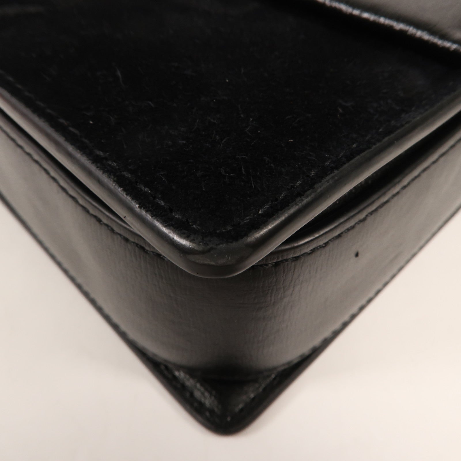 SAINT LAURENT 【激減優惠】牛皮/麂皮皮革Bellechasse金扣肩背袋