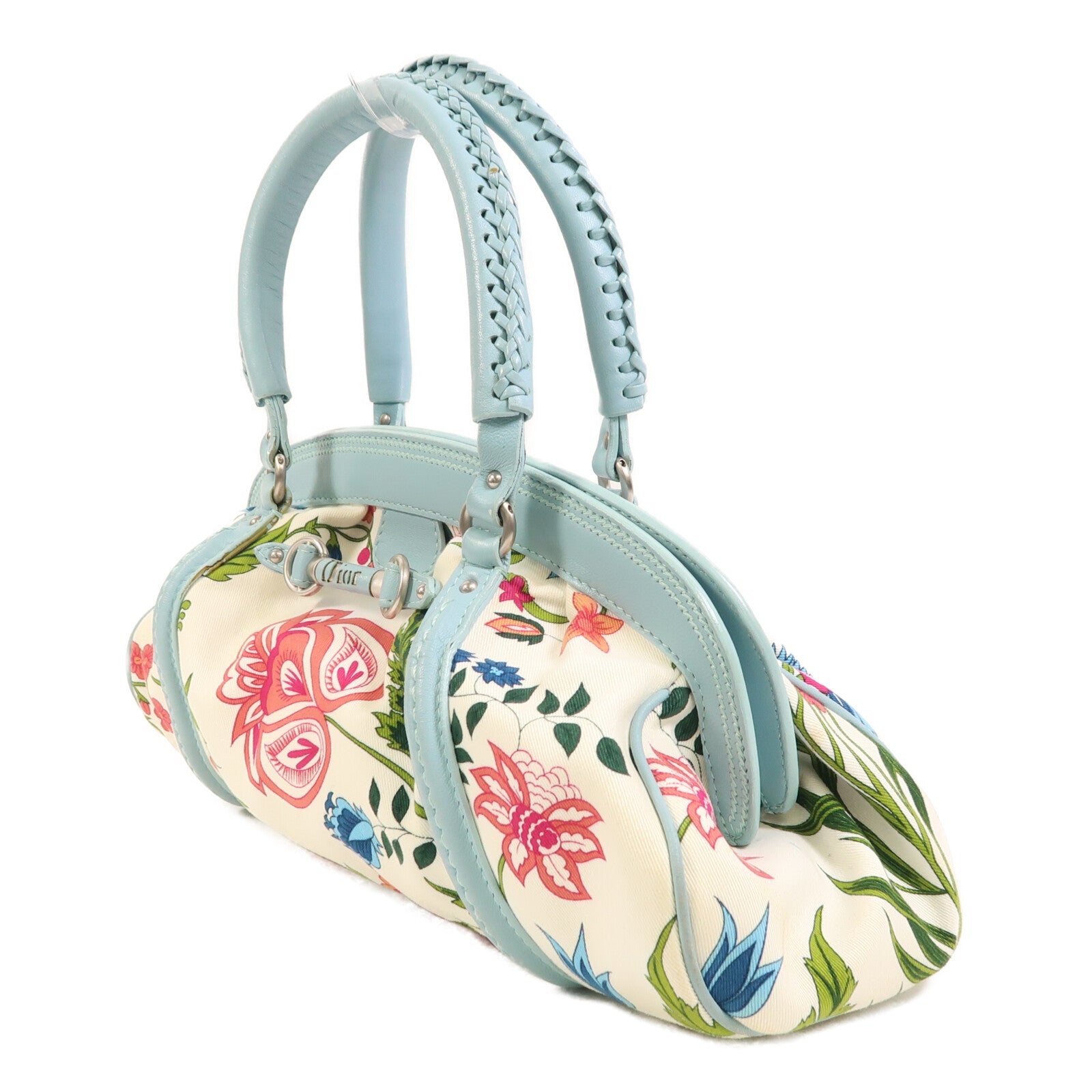 Dior 帆布Hand Bag銀扣手挽袋