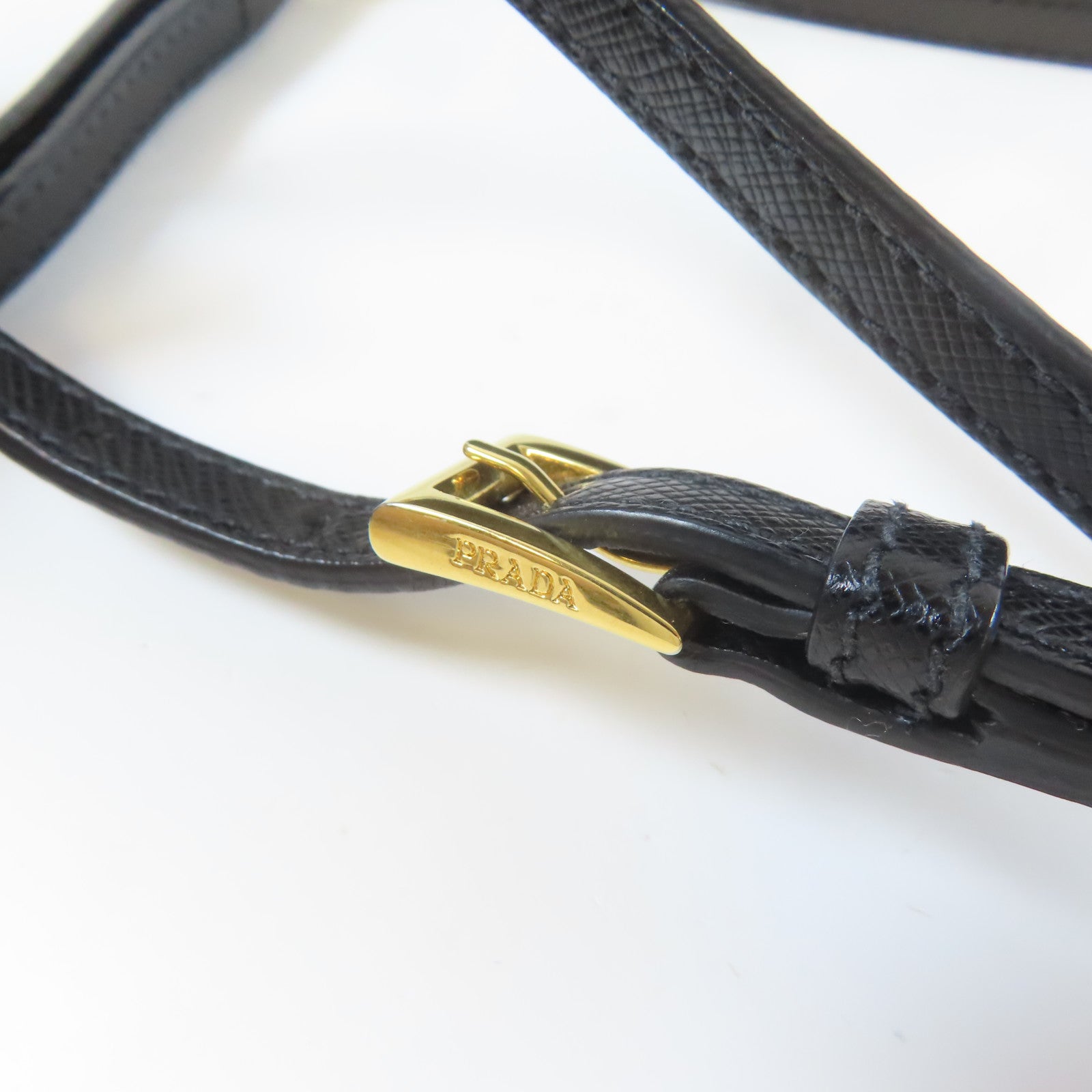 PRADA 尼龍Shoulder Bag金扣手挽肩背兩用袋黑色
