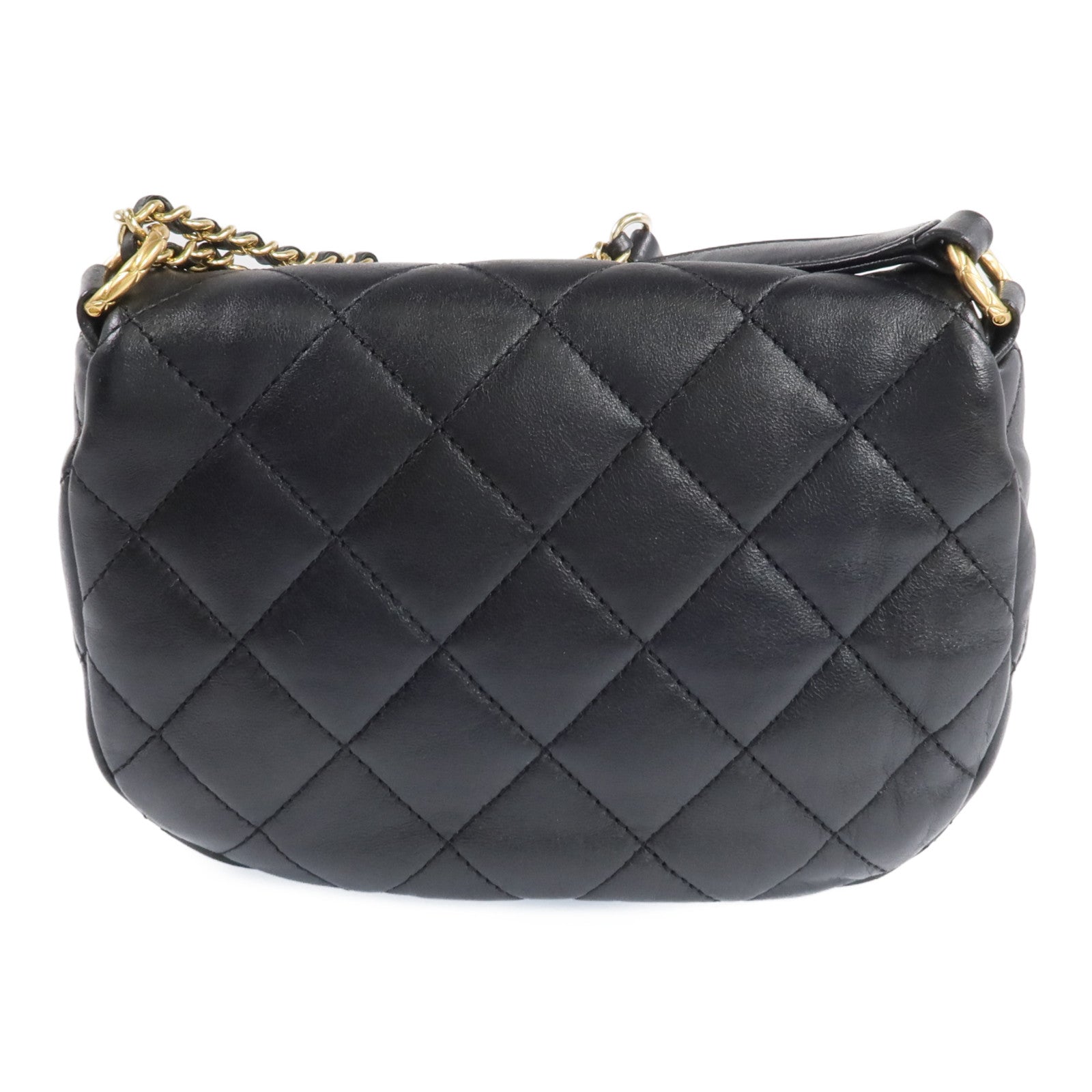 CHANEL 【激減優惠】羊皮皮革COCO Mail Crossbody Bag金扣金鏈肩背包