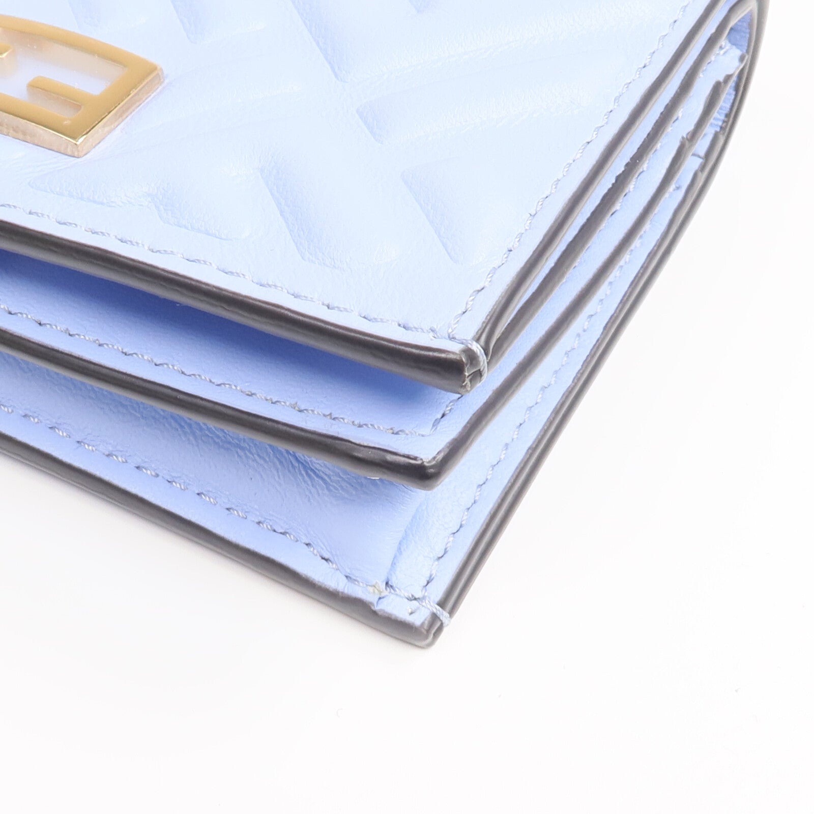 FENDI 【激減優惠】牛皮皮革Wallet金扣錢包
