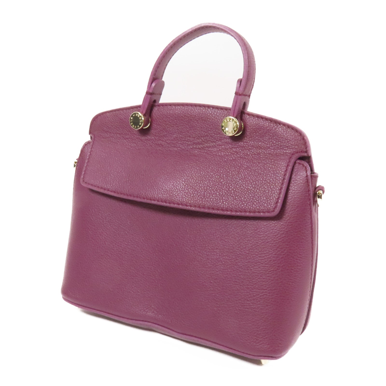 Furla 牛皮皮革Shoulder Bag金扣手挽肩背兩用袋