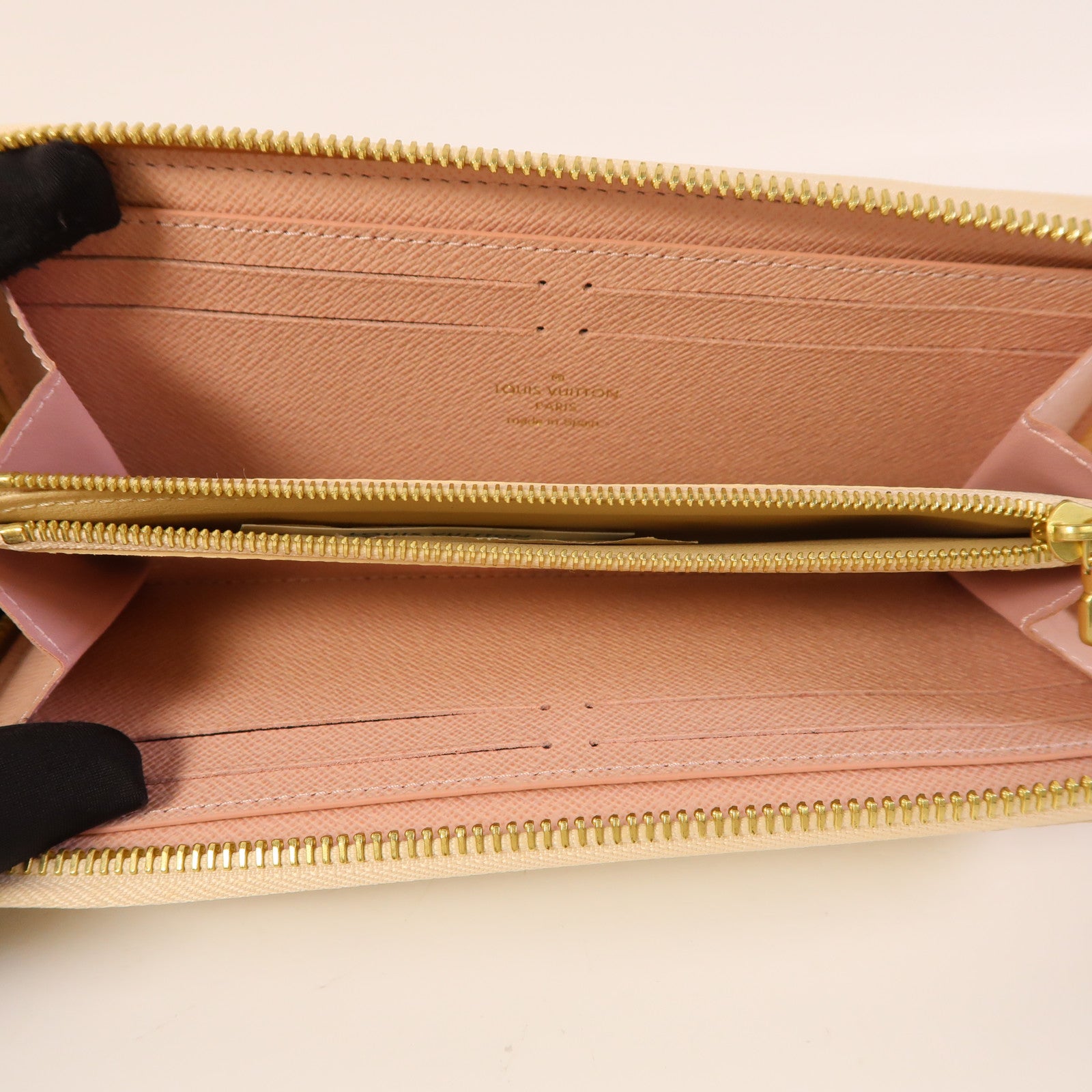 LOUIS VUITTON Damier Azur Clemence Long Wallet金扣長錢包