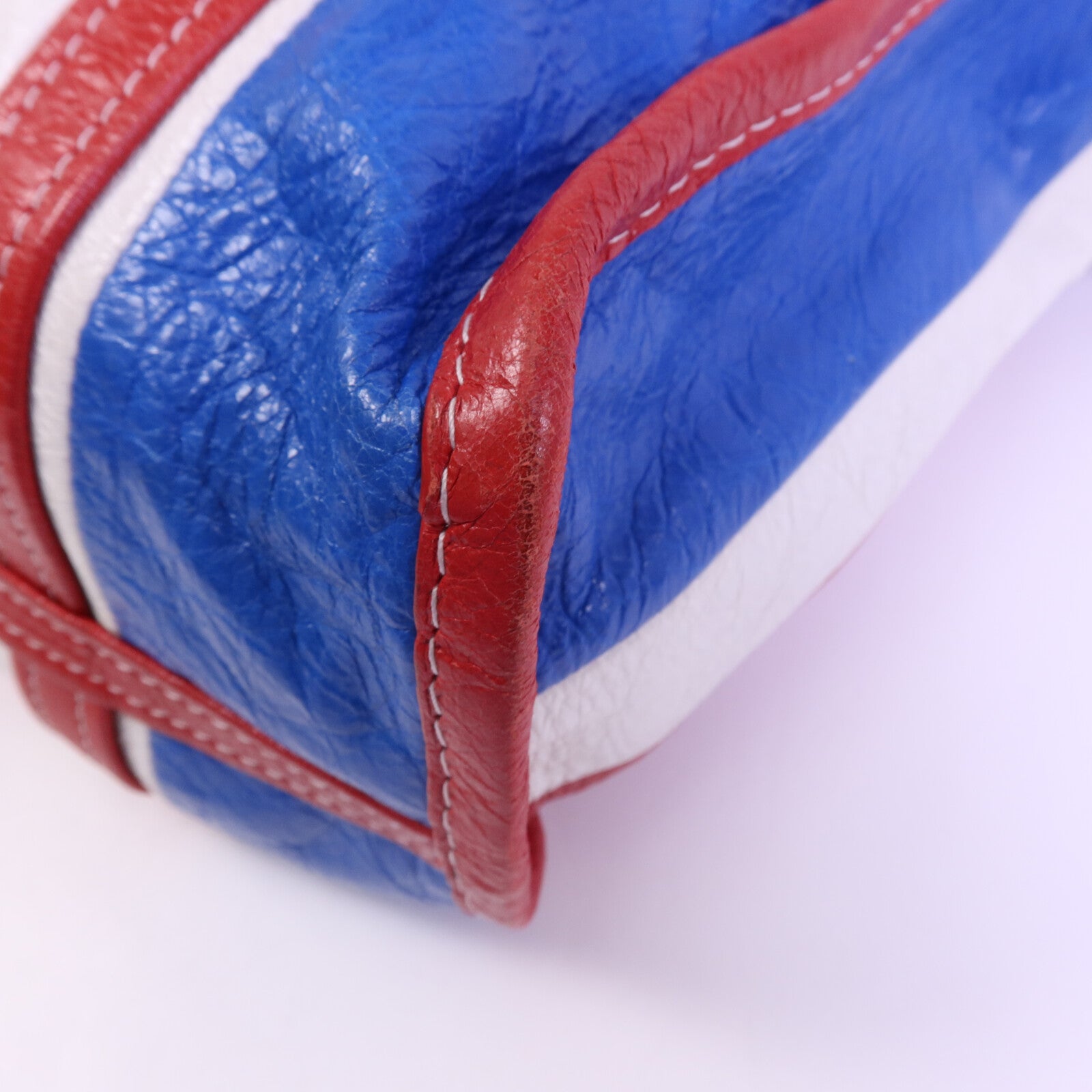 BALENCIAGA 羊皮皮革Bazar Bag銀扣手挽肩背兩用袋