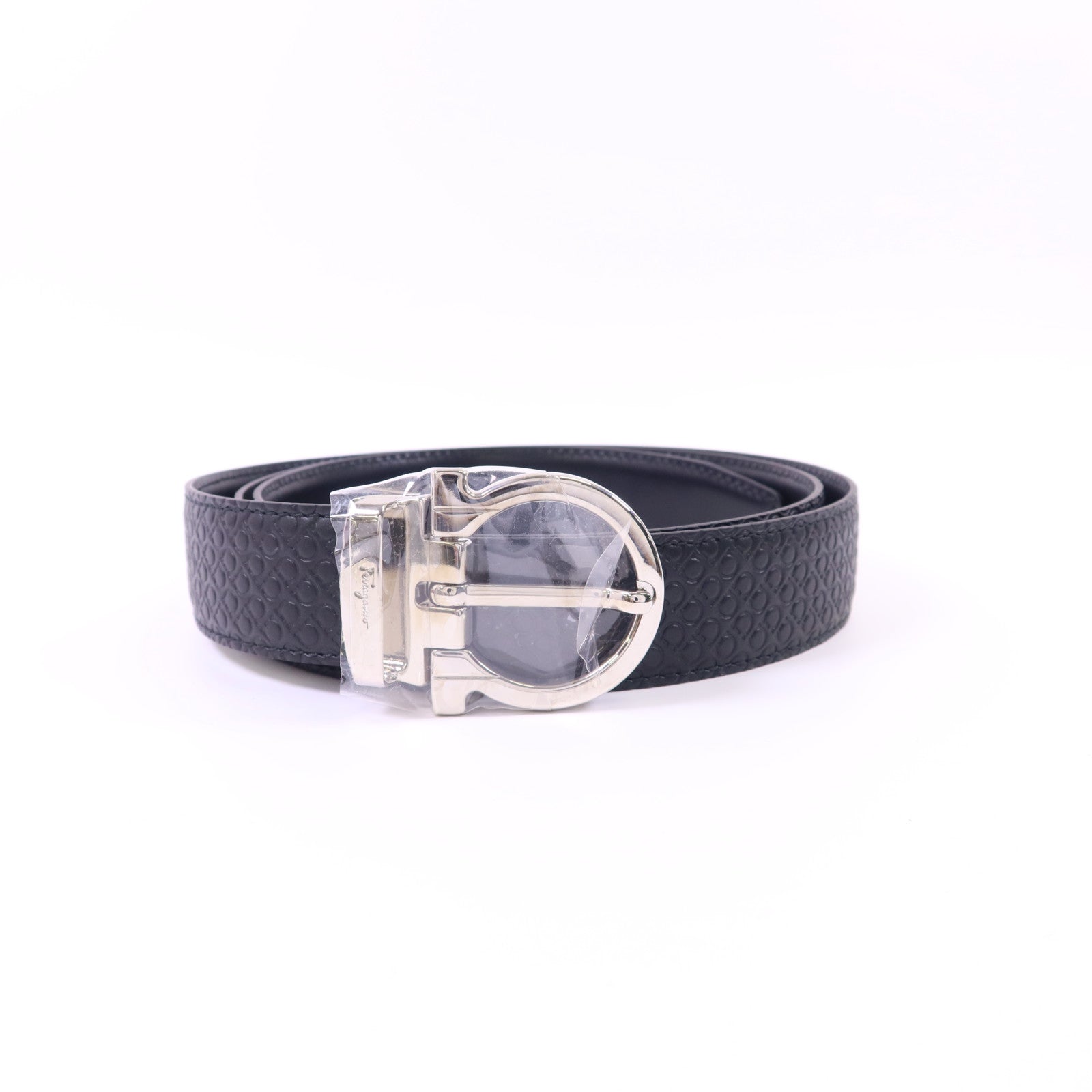 Salvatore Ferragamo 牛皮皮革Belt銀扣皮帶