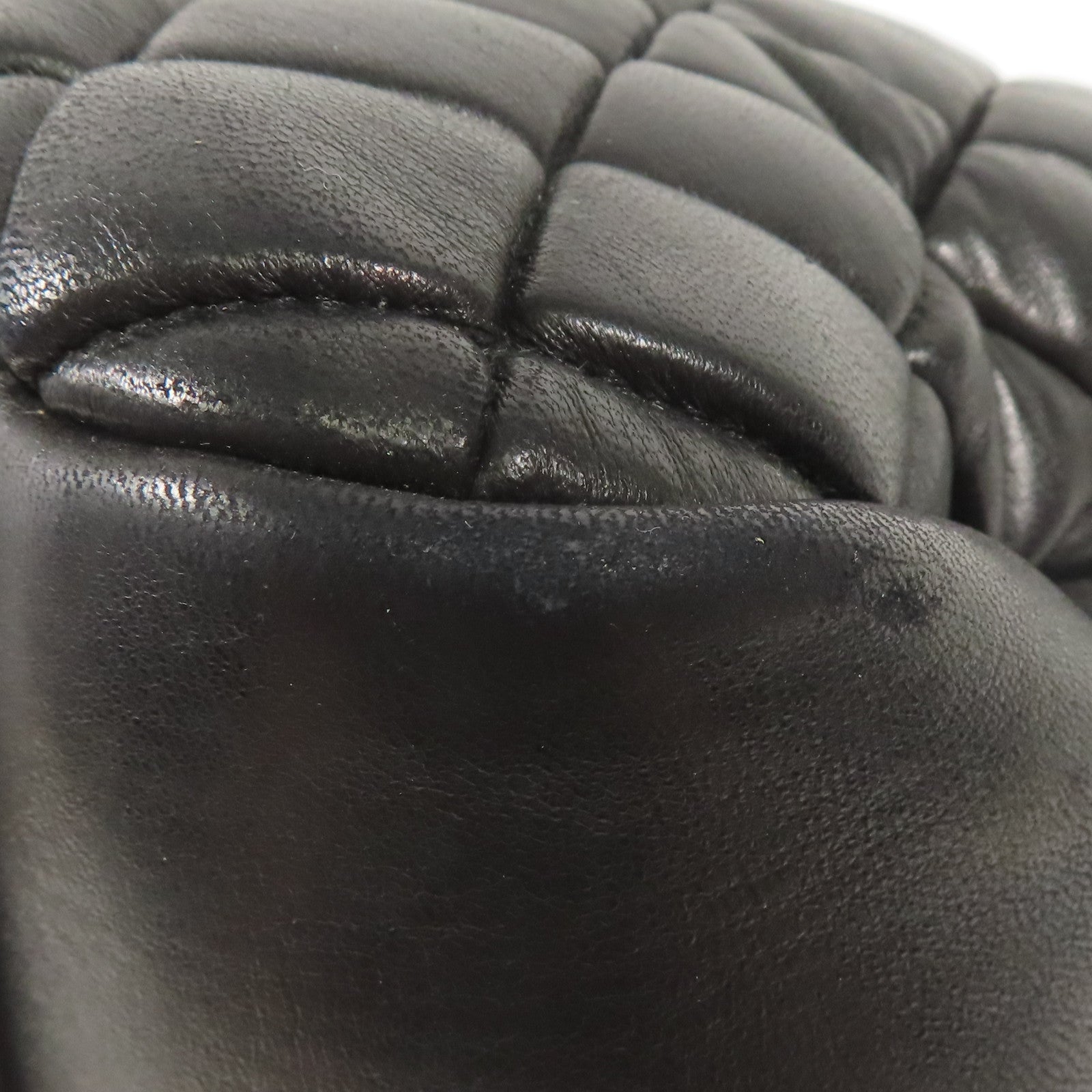 CHANEL 牛皮皮革Chain Shoulder銀扣鏈帶肩背袋