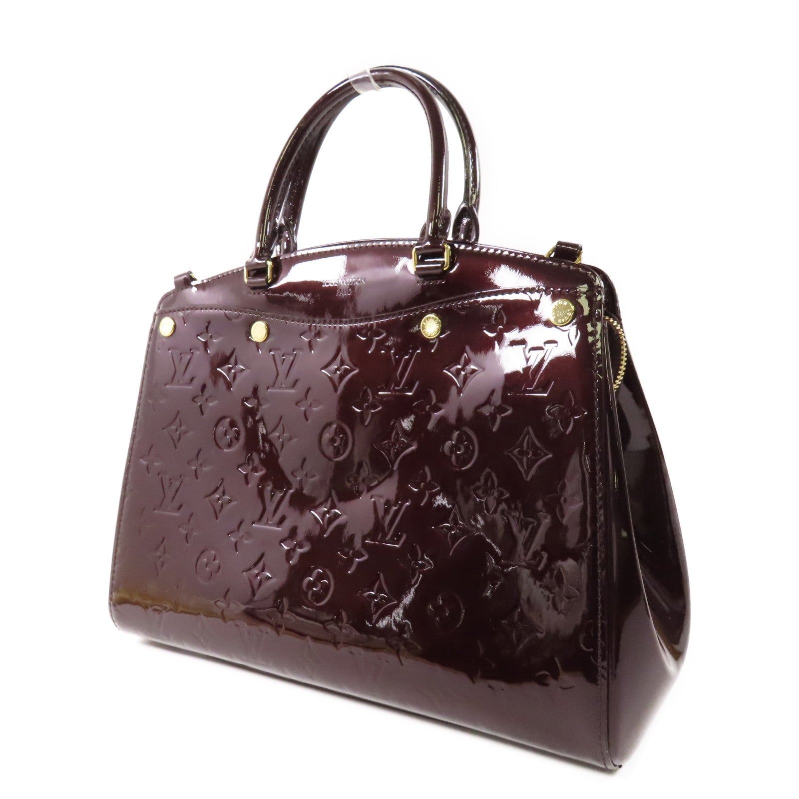 LOUIS VUITTON Vernis Brea MM金扣手挽肩背兩用袋