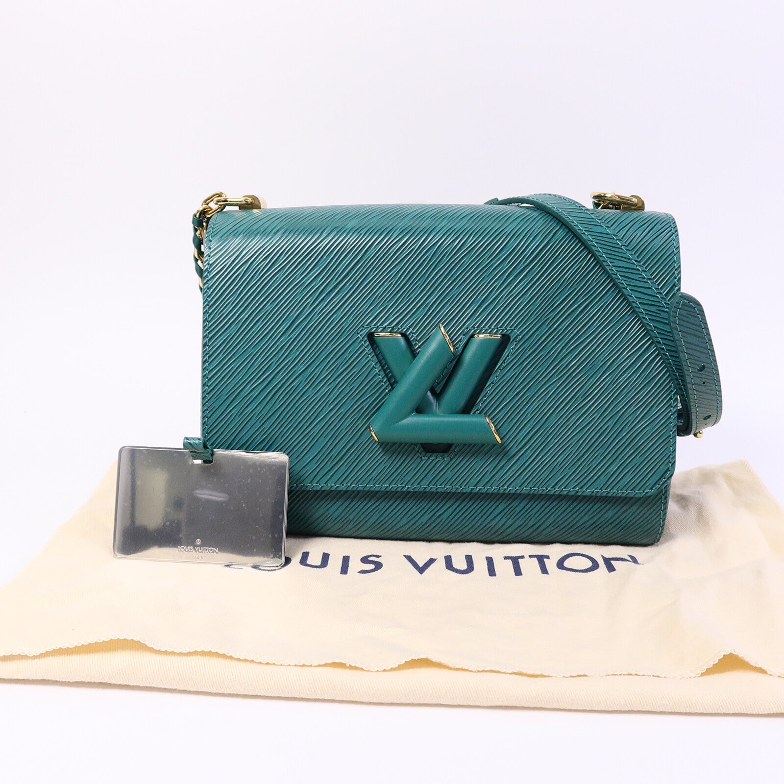 LOUIS VUITTON Epi Twist MM鏈帶肩背袋