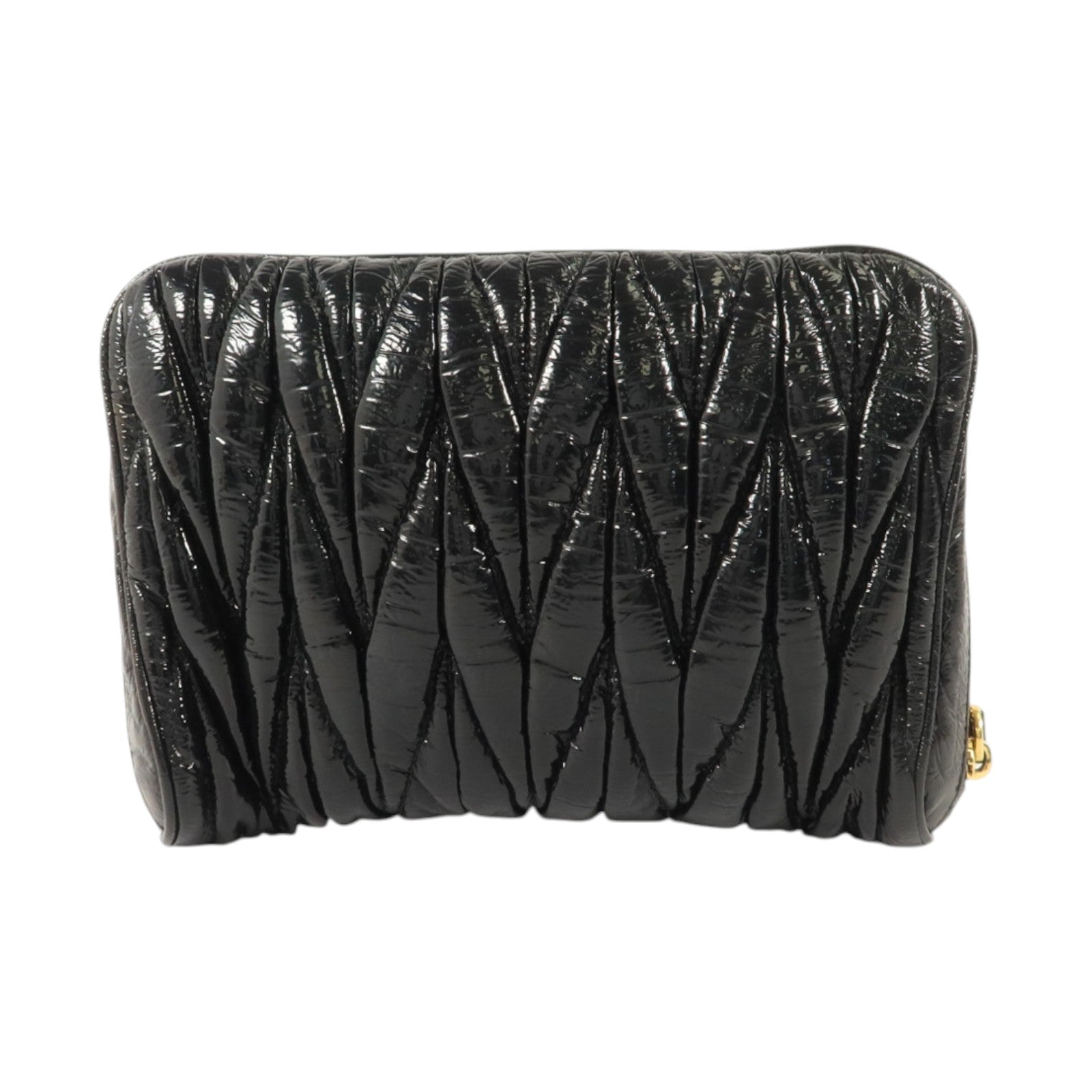 Miu Miu 漆皮皮革Clutch Bag金扣手拿包