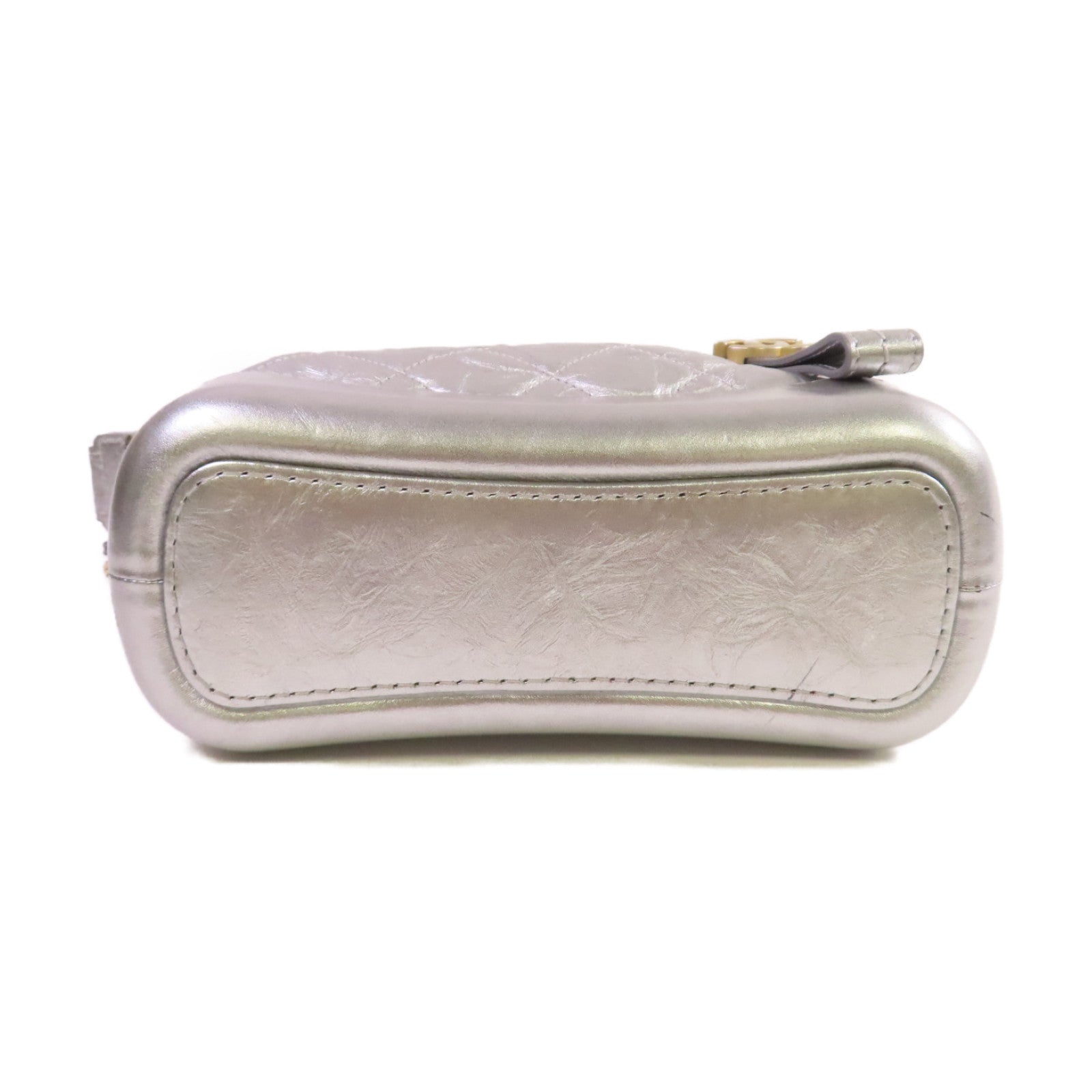 CHANEL 【激減優惠】菱格牛皮皮革Gabrielle Small Chain Shoulder Bag鏈帶肩背袋銀色